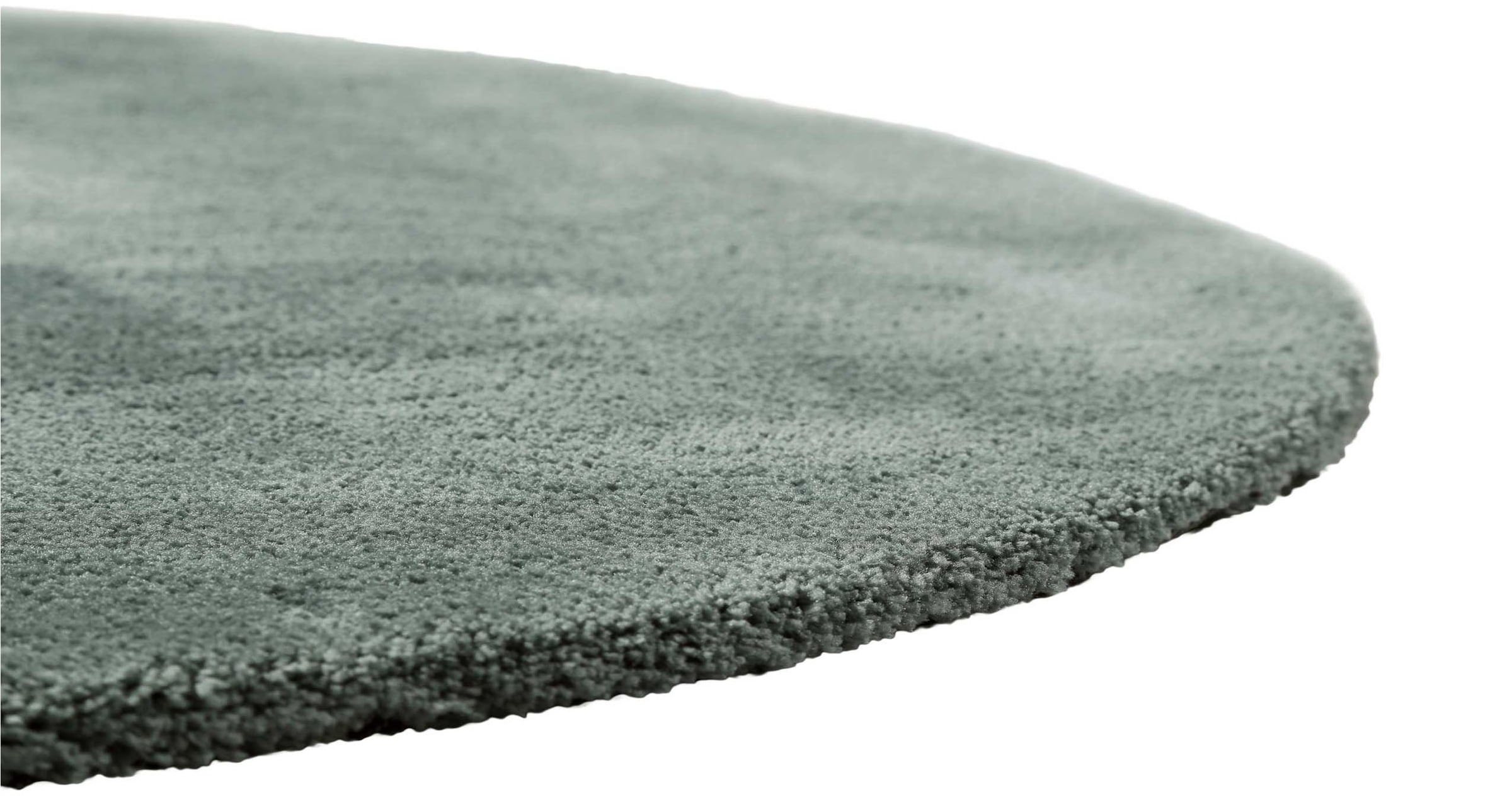 Homie Living Teppich »Pisa«, rund, 25 mm Höhe, Hochflor, Microfaser, uni, weich, Shaggy, Wohnzimmer, Schlafzimmer