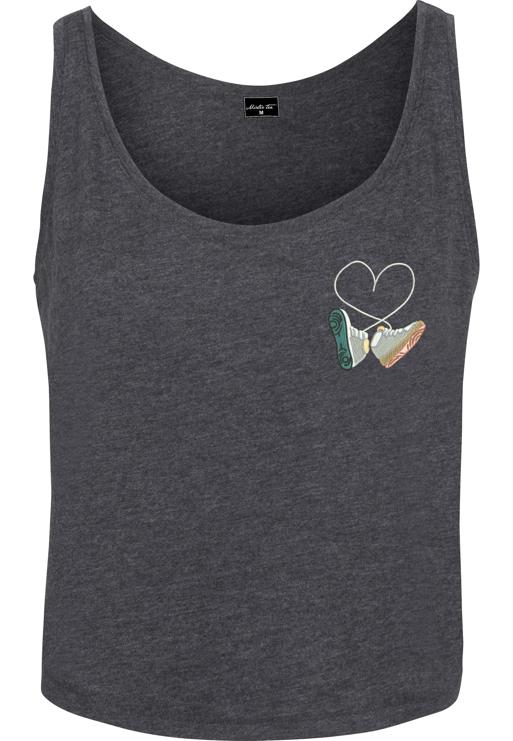 MisterTee Muskelshirt "MisterTee Damen Ladies Kicks Love EMB Tank" 1 Stk.