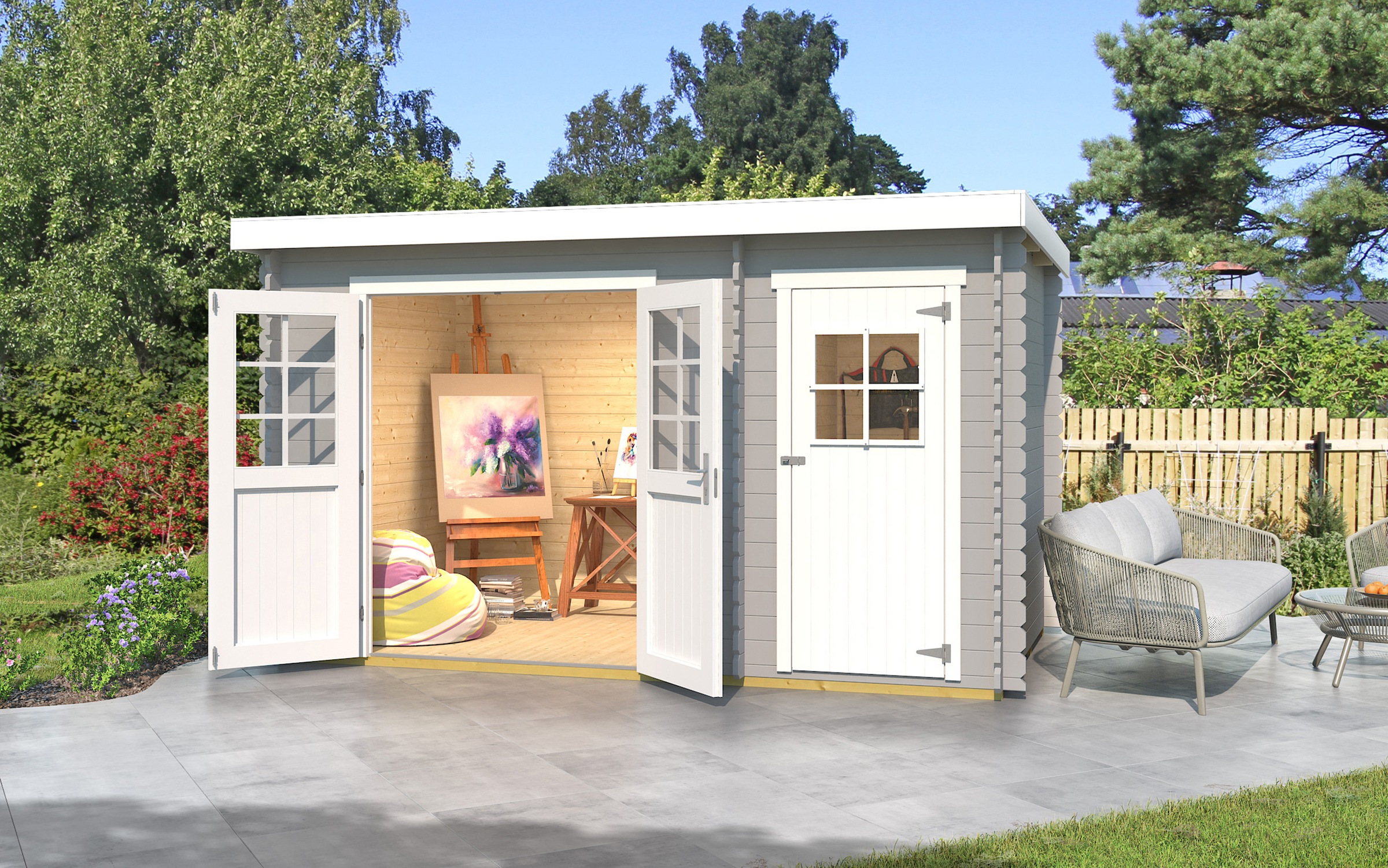 weka Gartenhaus "Nr. 354, Größe 1" inklusive Fussboden günstig online kaufen