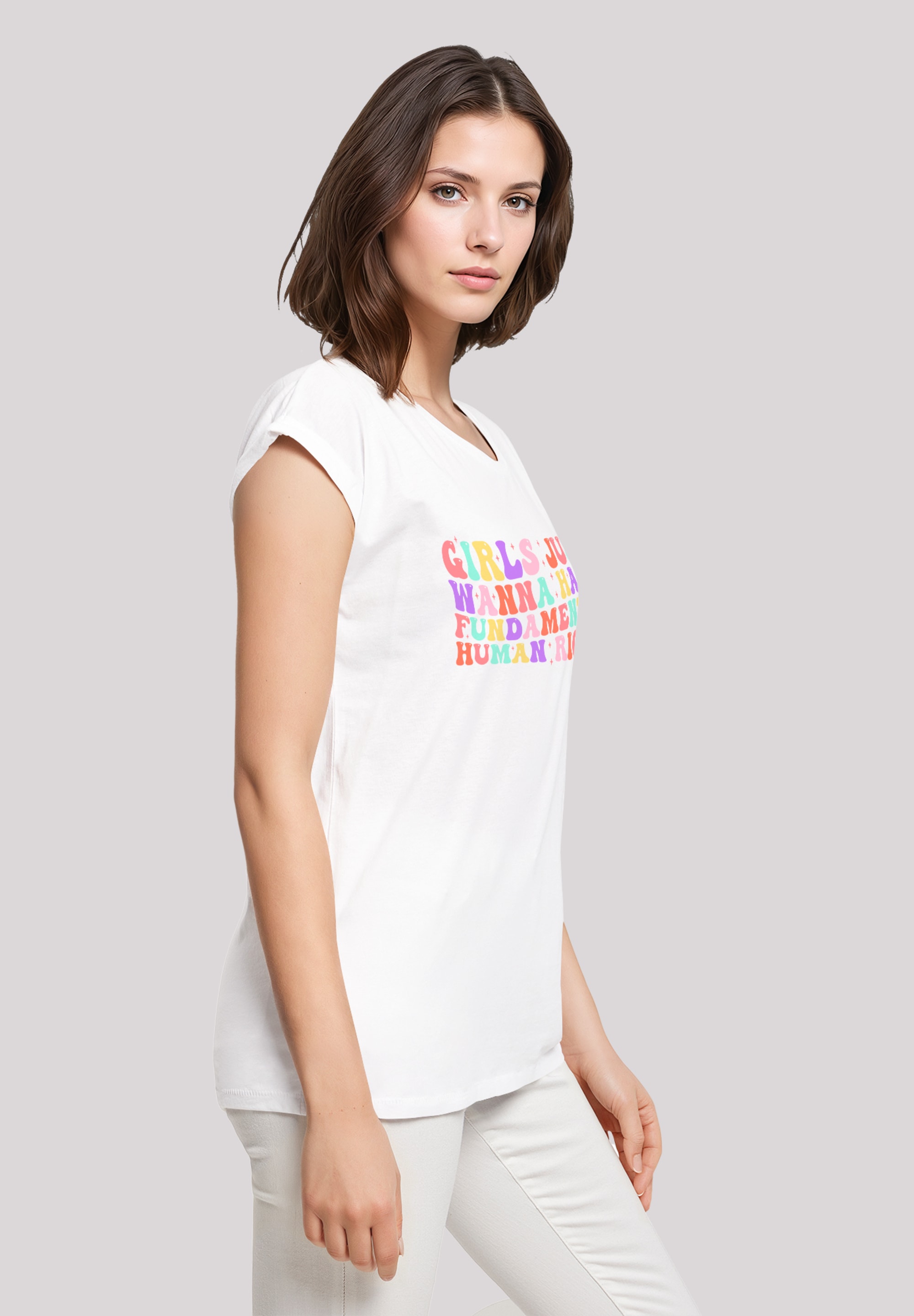 F4NT4STIC T-Shirt »Girls Just Wanna Have Fundamental Rights Frauentag«, Premium Qualität