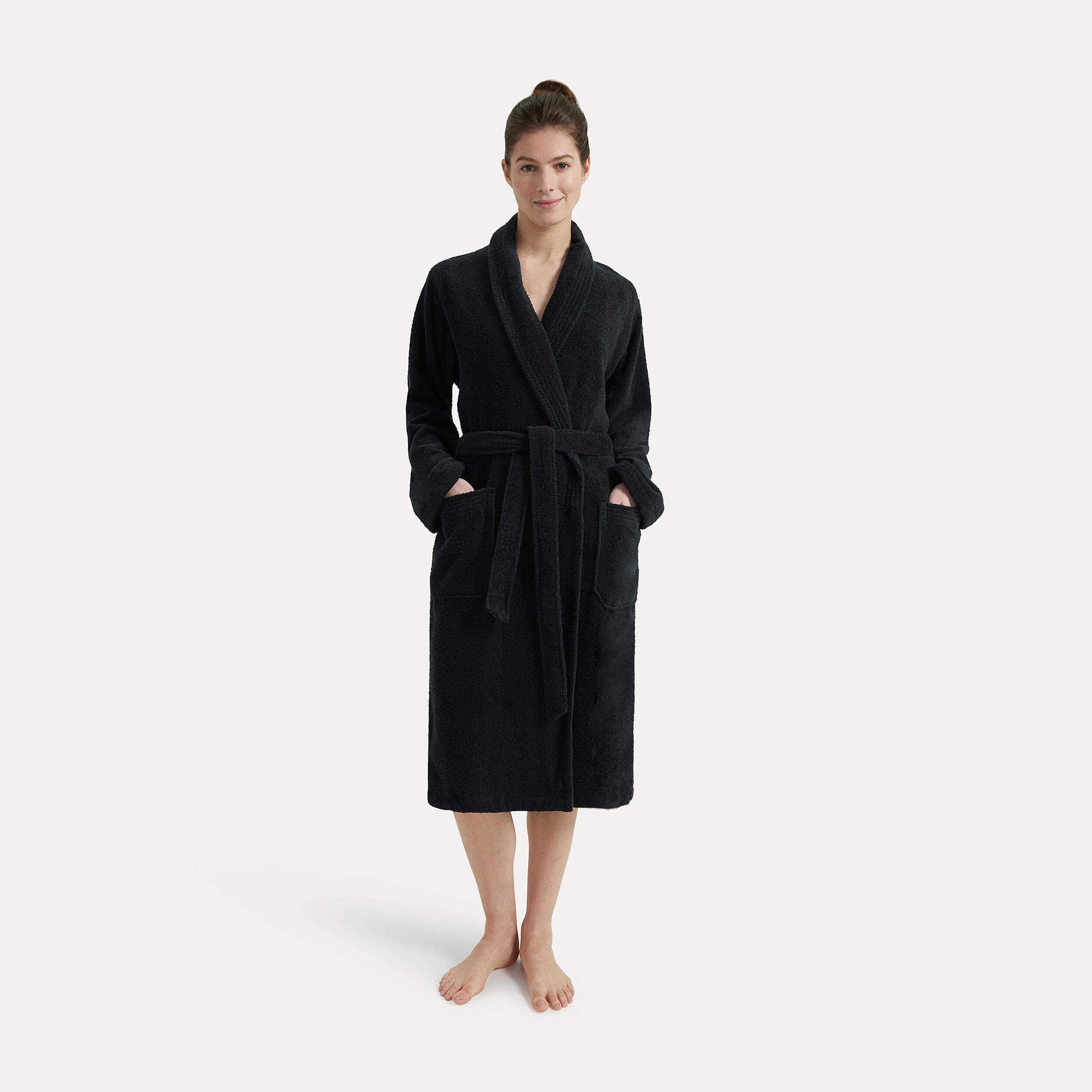 Möve Unisex-Bademantel »Basic«, (1 St.), mit Schalkragen