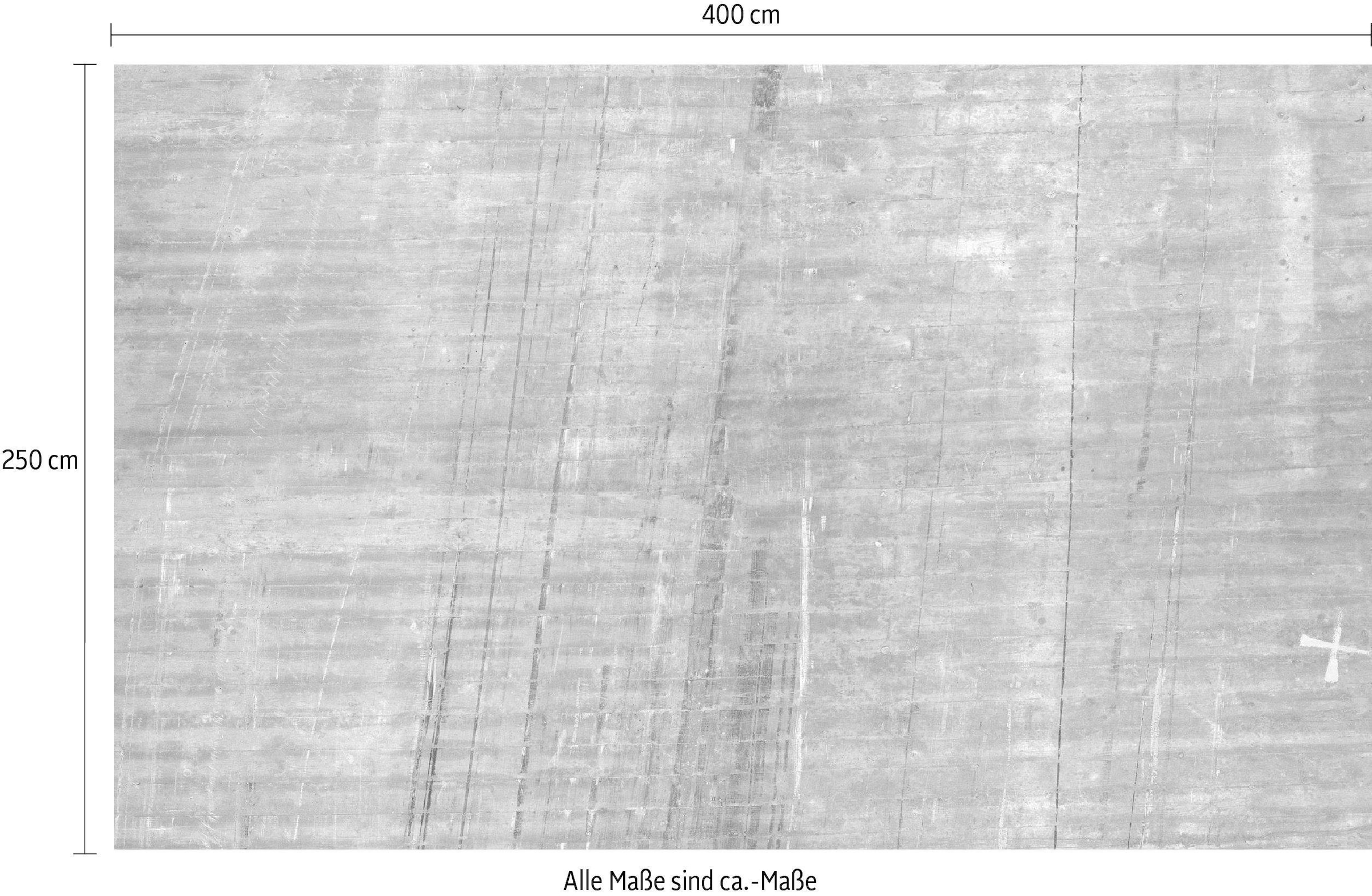 Komar Vliestapete »Digitaldruck Vlies - Concrete - Größe 400 x 250 cm«, bedruckt, Wohnzimmer, Schlafzimmer