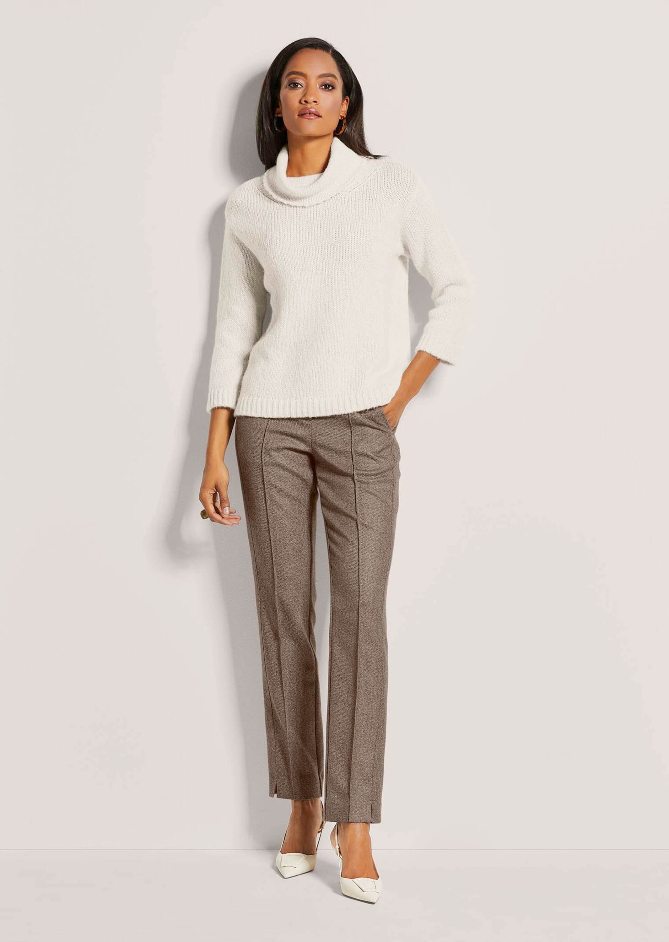 MADELEINE Longpullover "Pullover Rollkragen-Pullover mit 3/4-Arm" günstig online kaufen