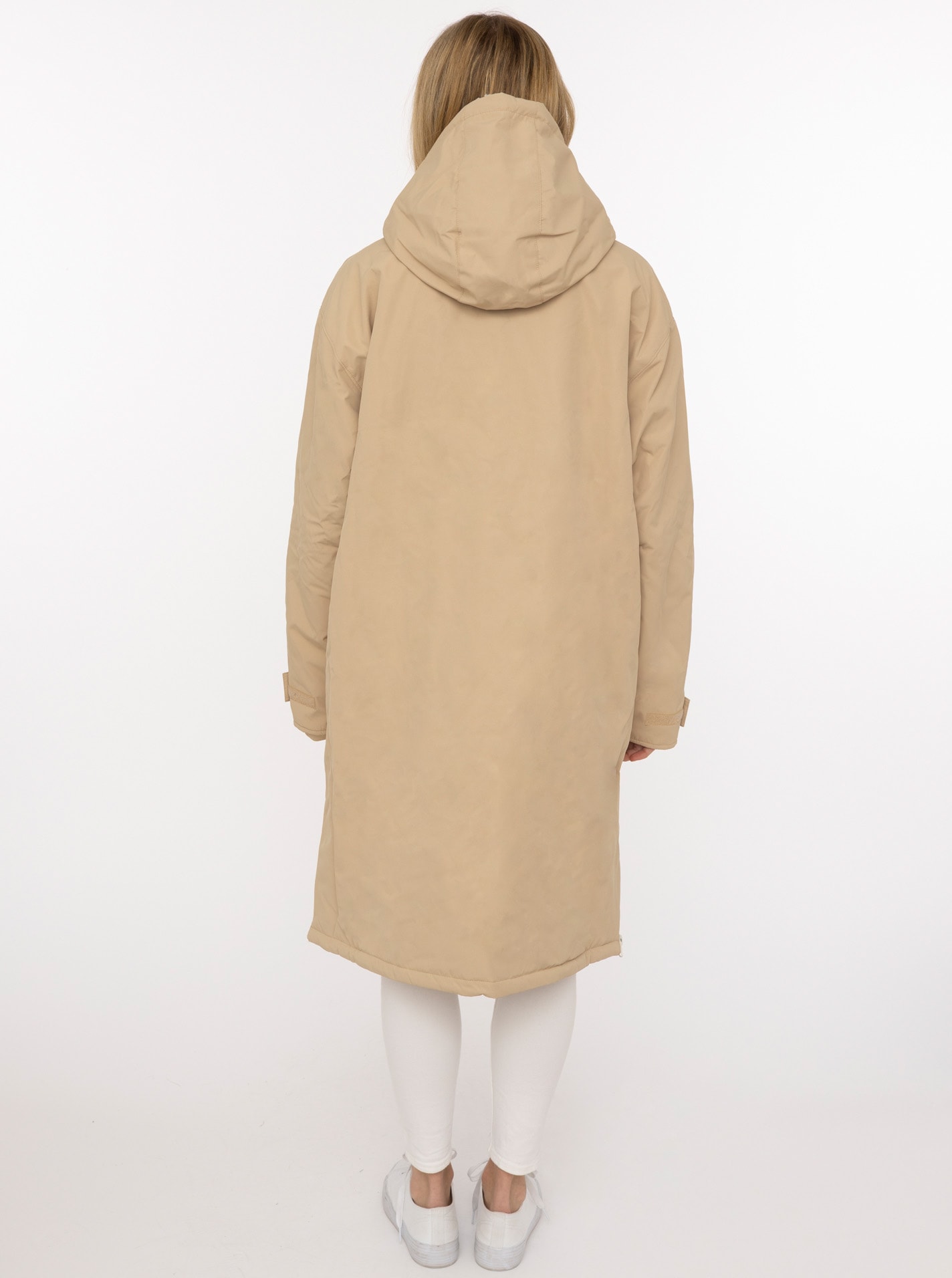 Zwillingsherz Kurzmantel »"Oversize Windjacke ZH"« seitliche Taschen, Kapuze, Reißverschluss, Teddy Futter, Oversized
