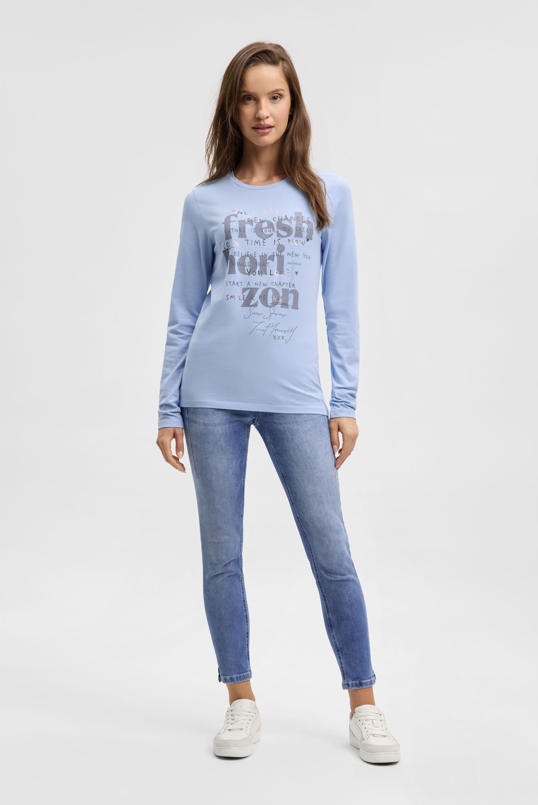 SOCCX Rundhalsshirt mit Baumwolle