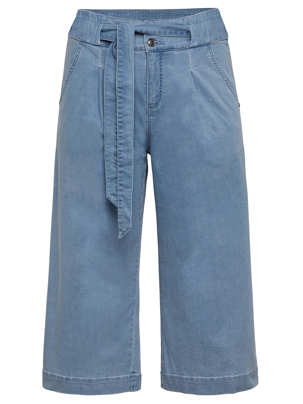 Größen«, High-Waist-Bund kaufen BAUR mit Bindegürtel und Stretch-Jeans | für Sheego »Große