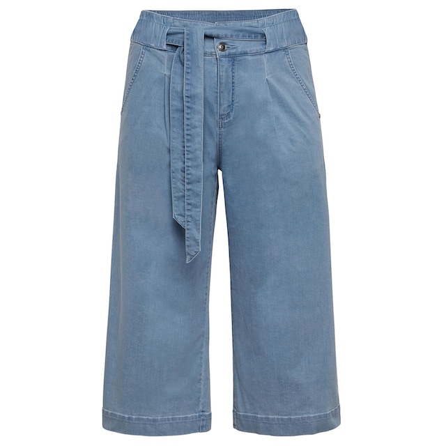 Sheego Stretch-Jeans »Große Größen«, mit High-Waist-Bund und Bindegürtel  für kaufen | BAUR