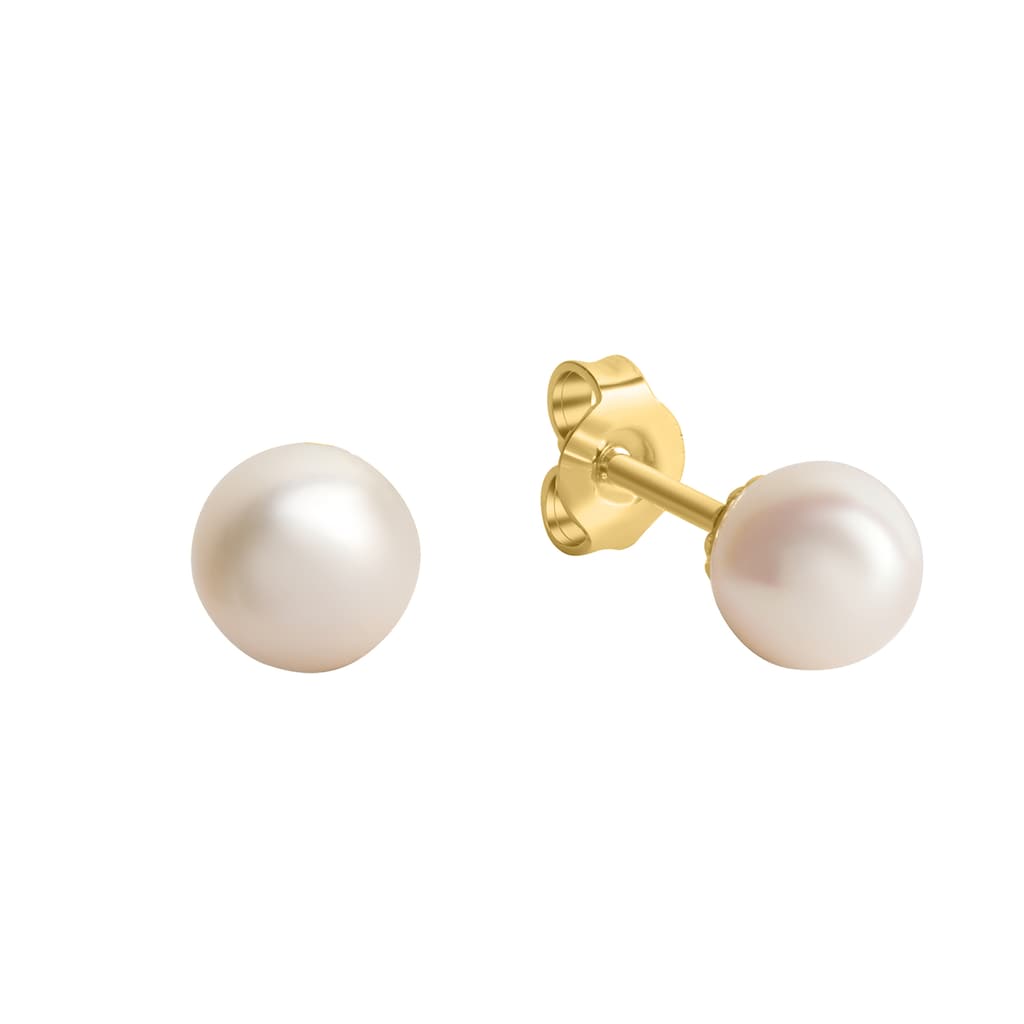 Orolino Paar Ohrstecker »Gold 585 Perle weiß 5,5-6mm«