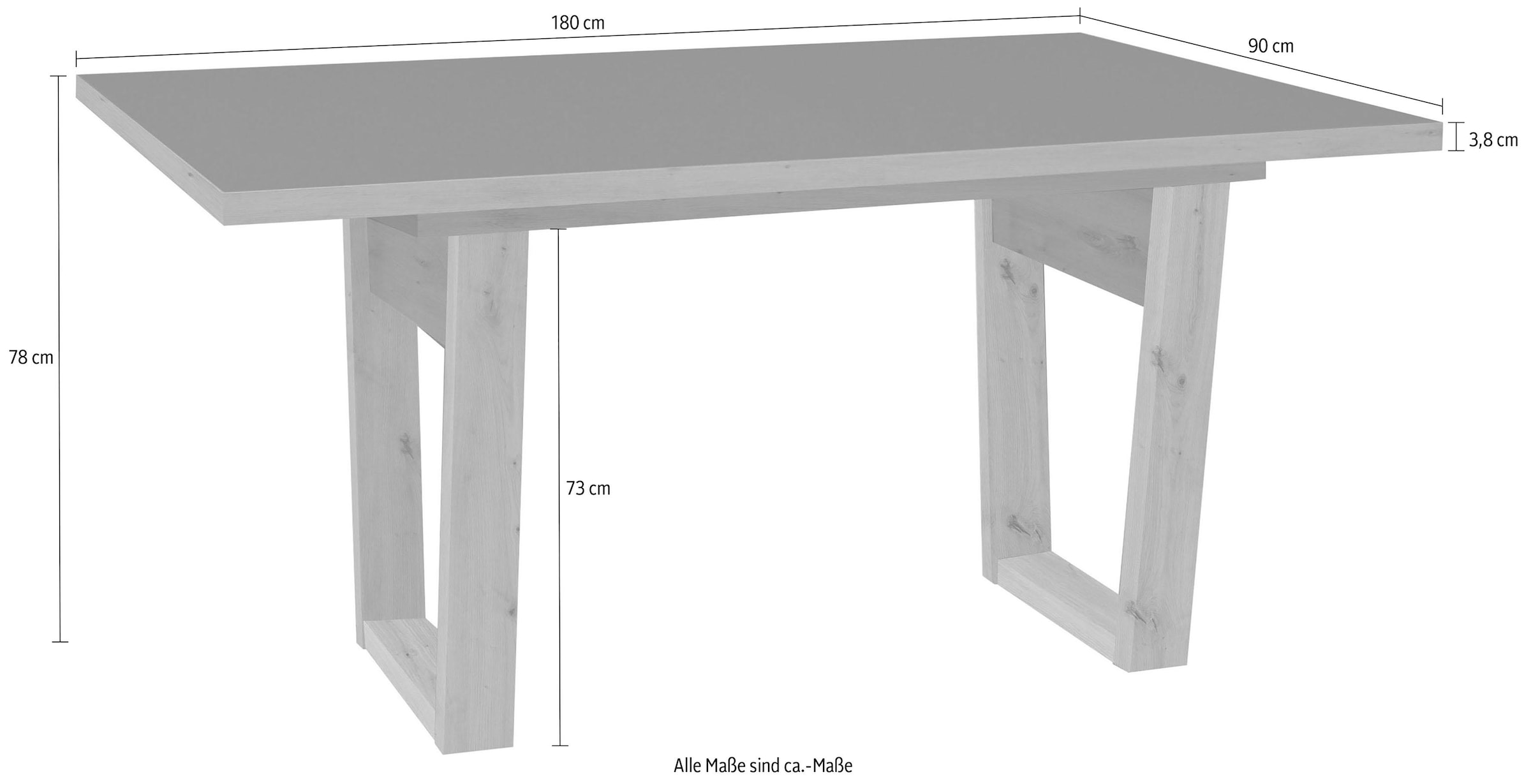 Mäusbacher Esstisch »Frame«, BAUR cm 180 | Breite