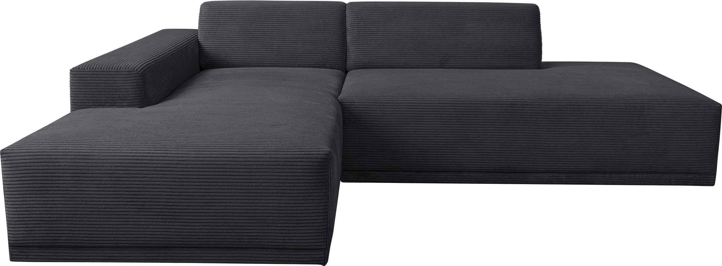WERK2 Ecksofa "Apollo, hoher Sitzkomfort, aktuelles Design, Breite 264cm, L günstig online kaufen