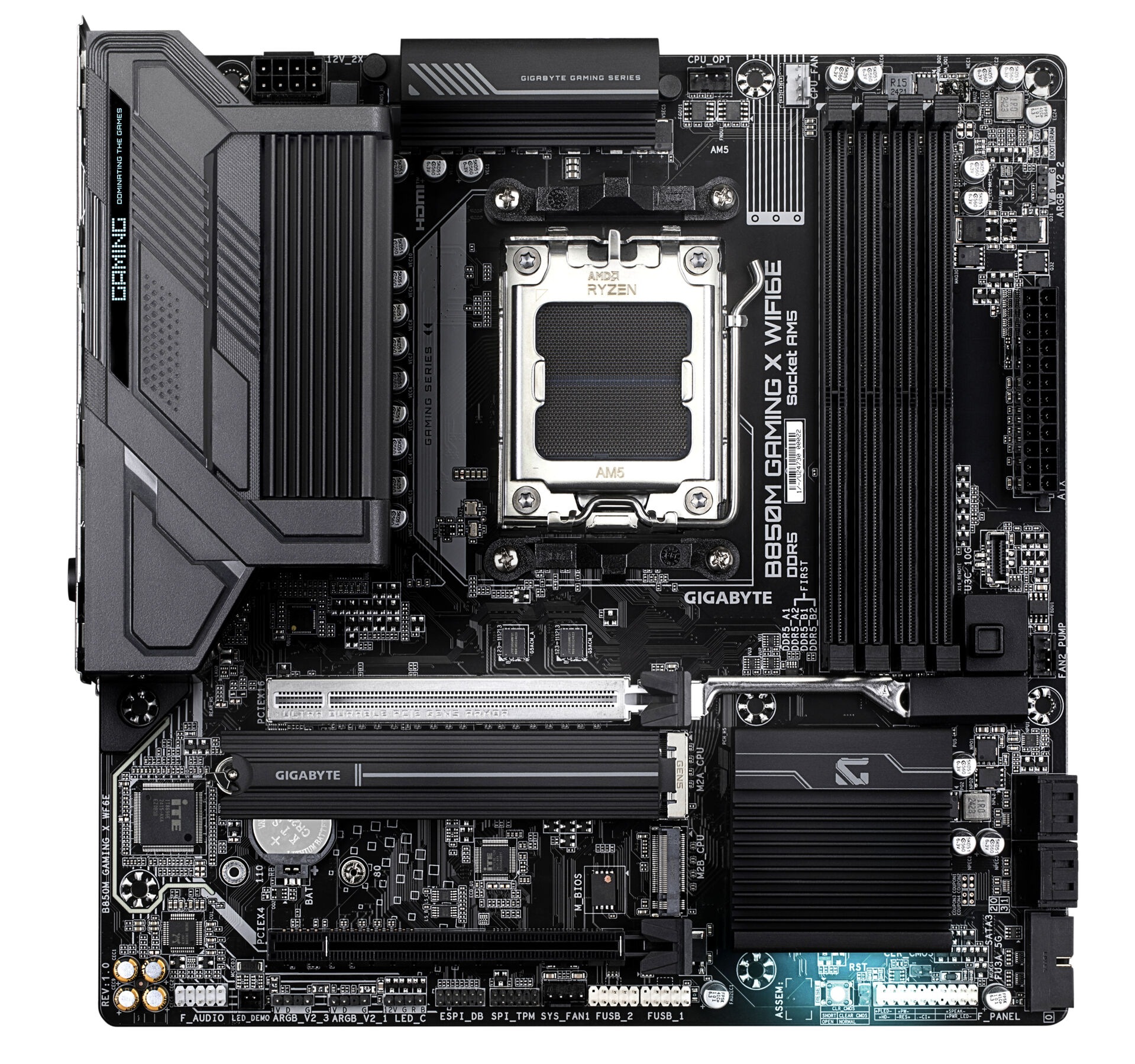 Gigabyte Mainboard »B850M GAMING X WIFI6E Motherboard - AMD Ryzen 9000 Serien CPUs, 10+2+2«