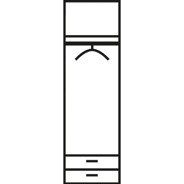 rauch Kleiderschrank »Freiham«, mit Griffmulden und Schubkästen | BAUR