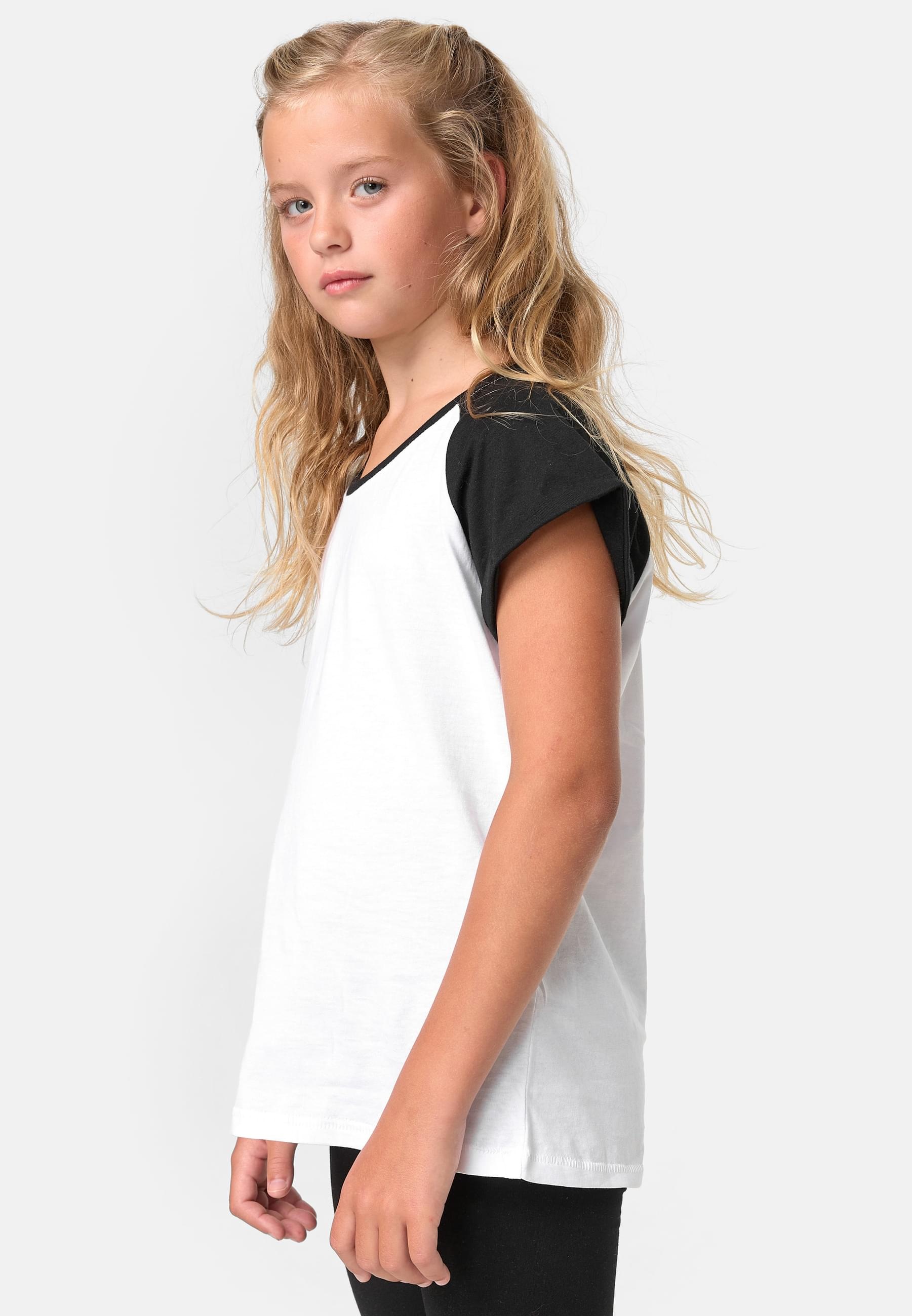 URBAN CLASSICS T-Shirt »Urban Classics Damen Girls Contrast Raglan Tee«, (1 tlg.)