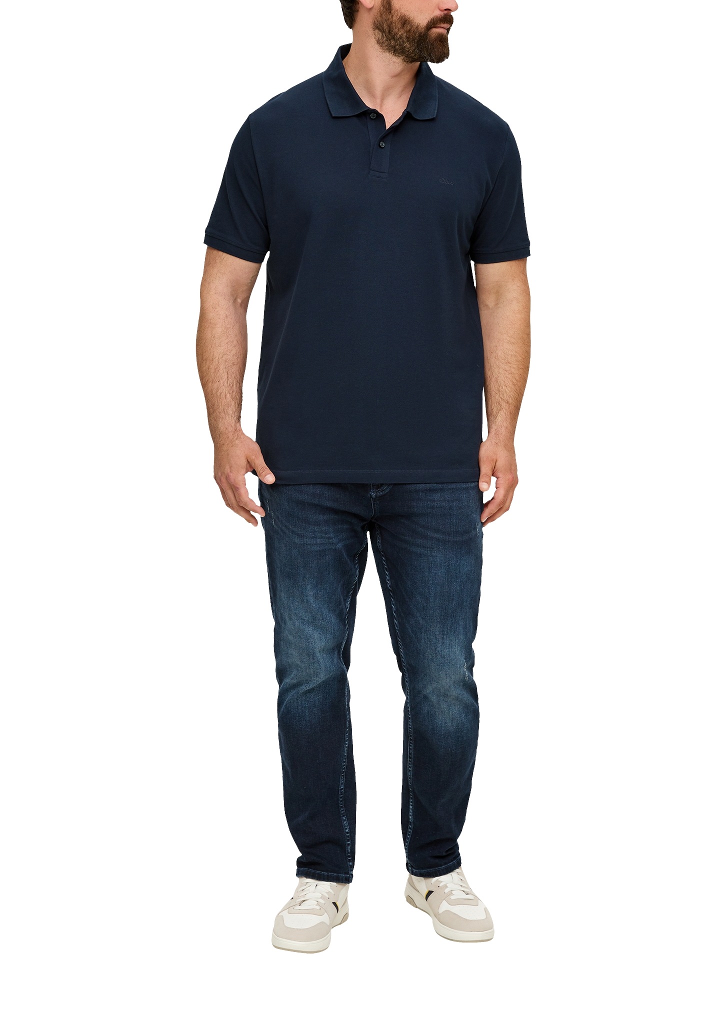 s.Oliver Men Big Sizes Poloshirt Kurzarm-Polo aus Baumwolle - Große Größen