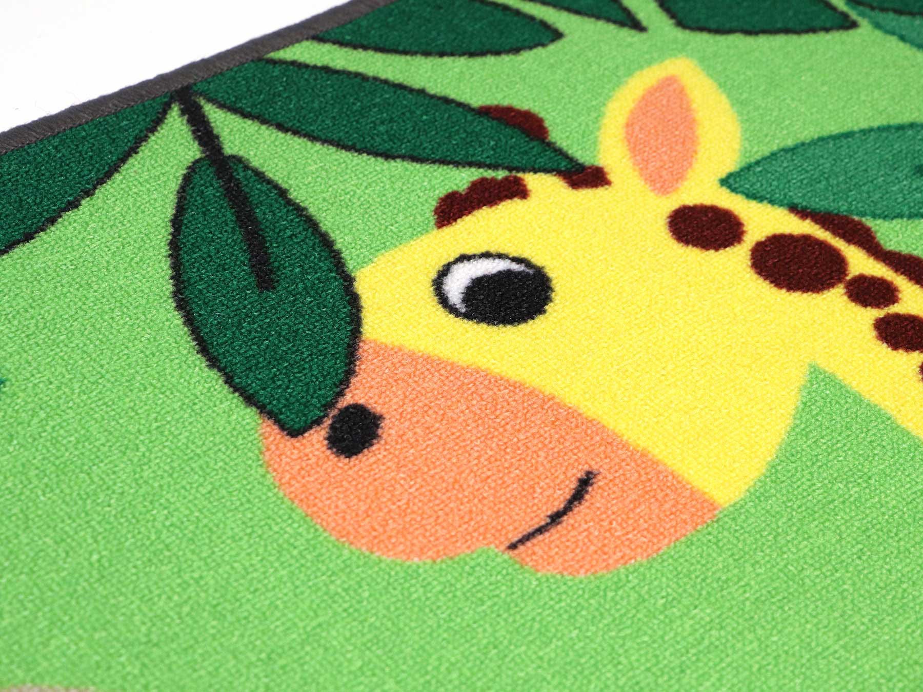 Primaflor-Ideen in Textil Kinderteppich »JUNGLE, Made in Belgium«, rechteckig, 5 mm Höhe, Motiv Dschungel Tiere, Kinderzimmer