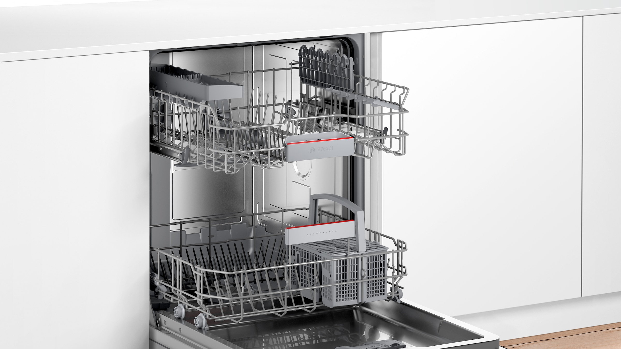 BOSCH teilintegrierbarer Geschirrspüler Serie 4 »SMI4HTS00E«, 13 Maßgedecke