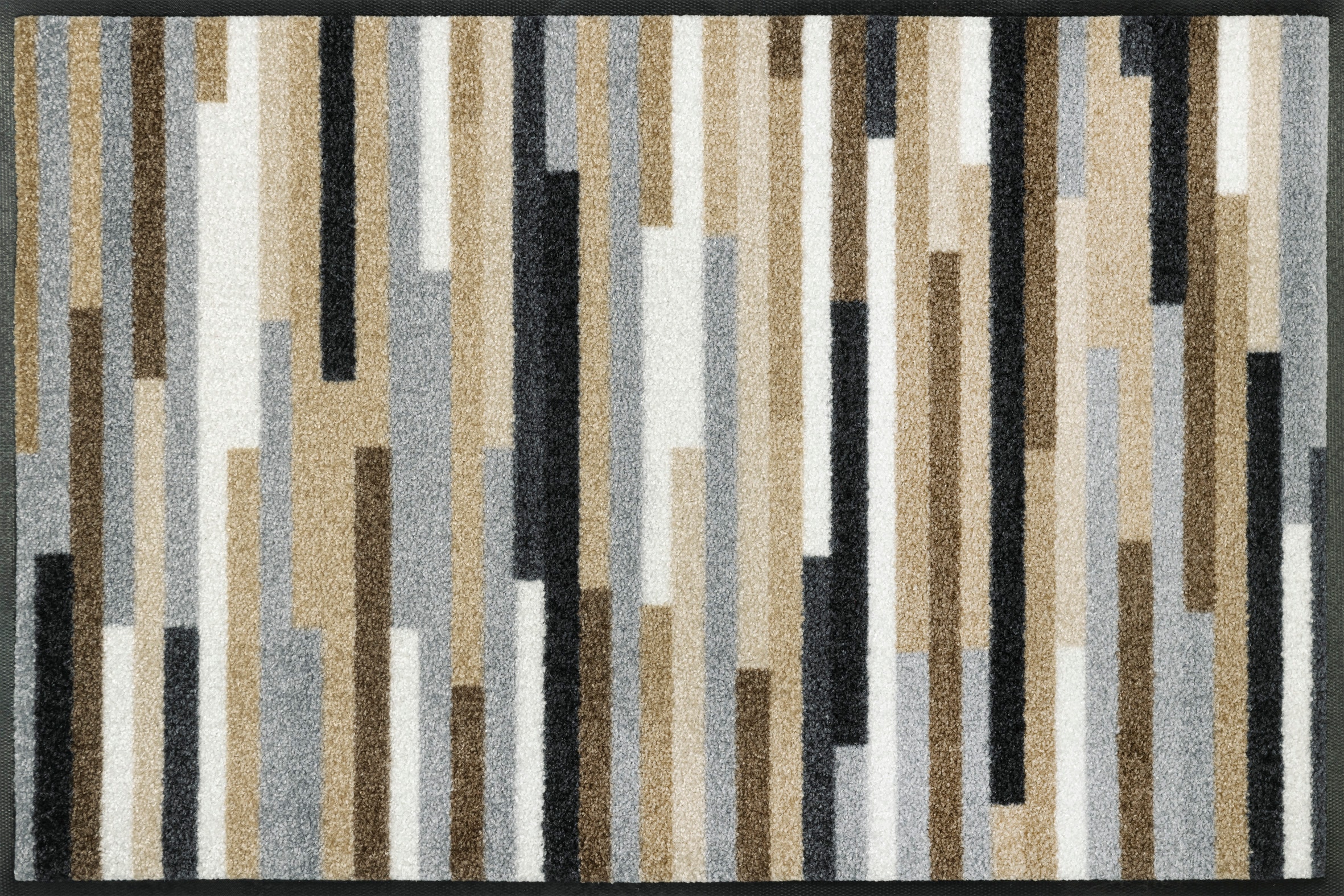 wash+dry by Kleen-Tex Fußmatte "Mikado Stripes" rechteckig 7 mm Höhe Schmutzfangläufer, modernes Streifen Design, rutschhemmend, waschbar