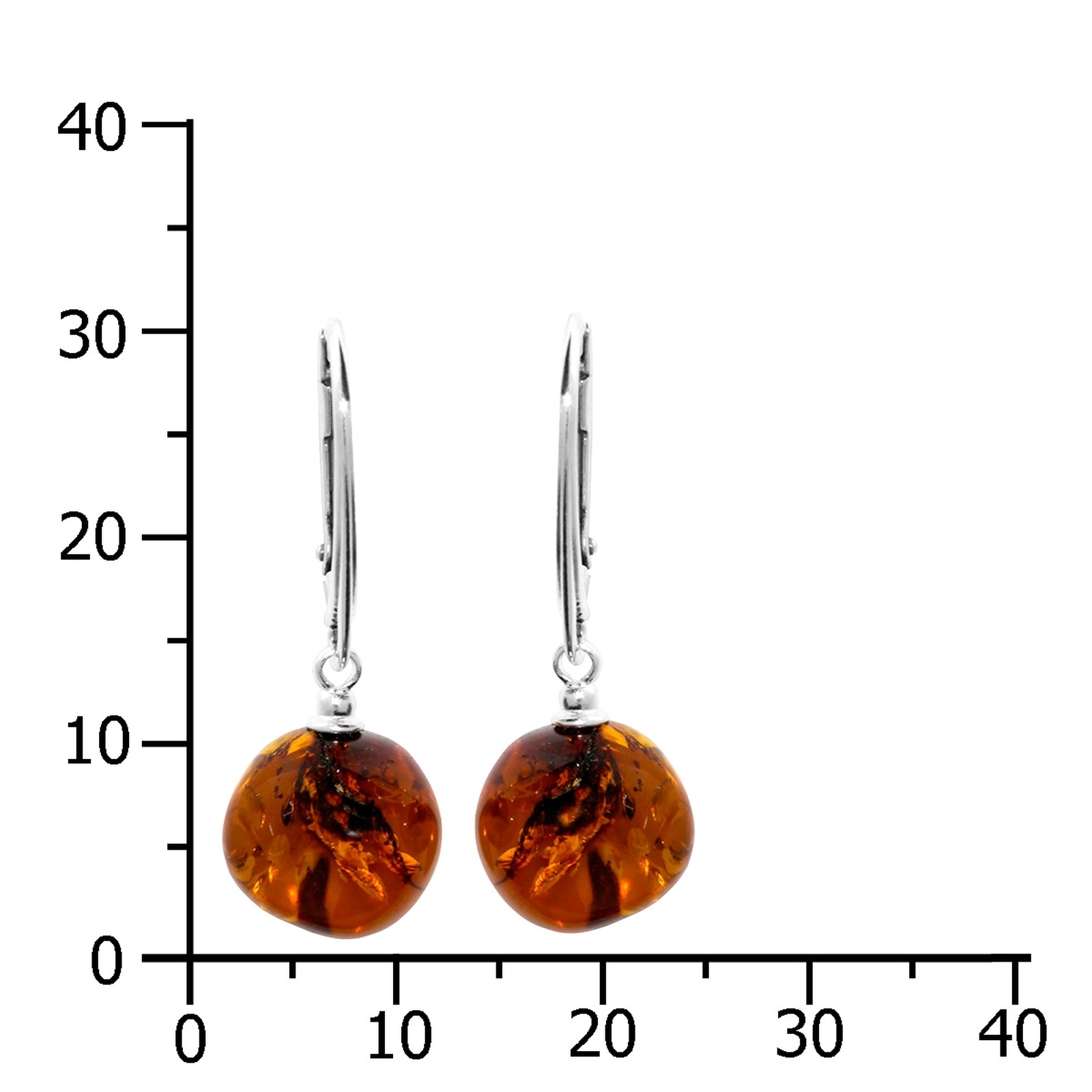 OSTSEE-SCHMUCK Paar Ohrhänger »Ostsee-Schmuck Ohrhänger Klassisch 10 mm«, (2 tlg.)