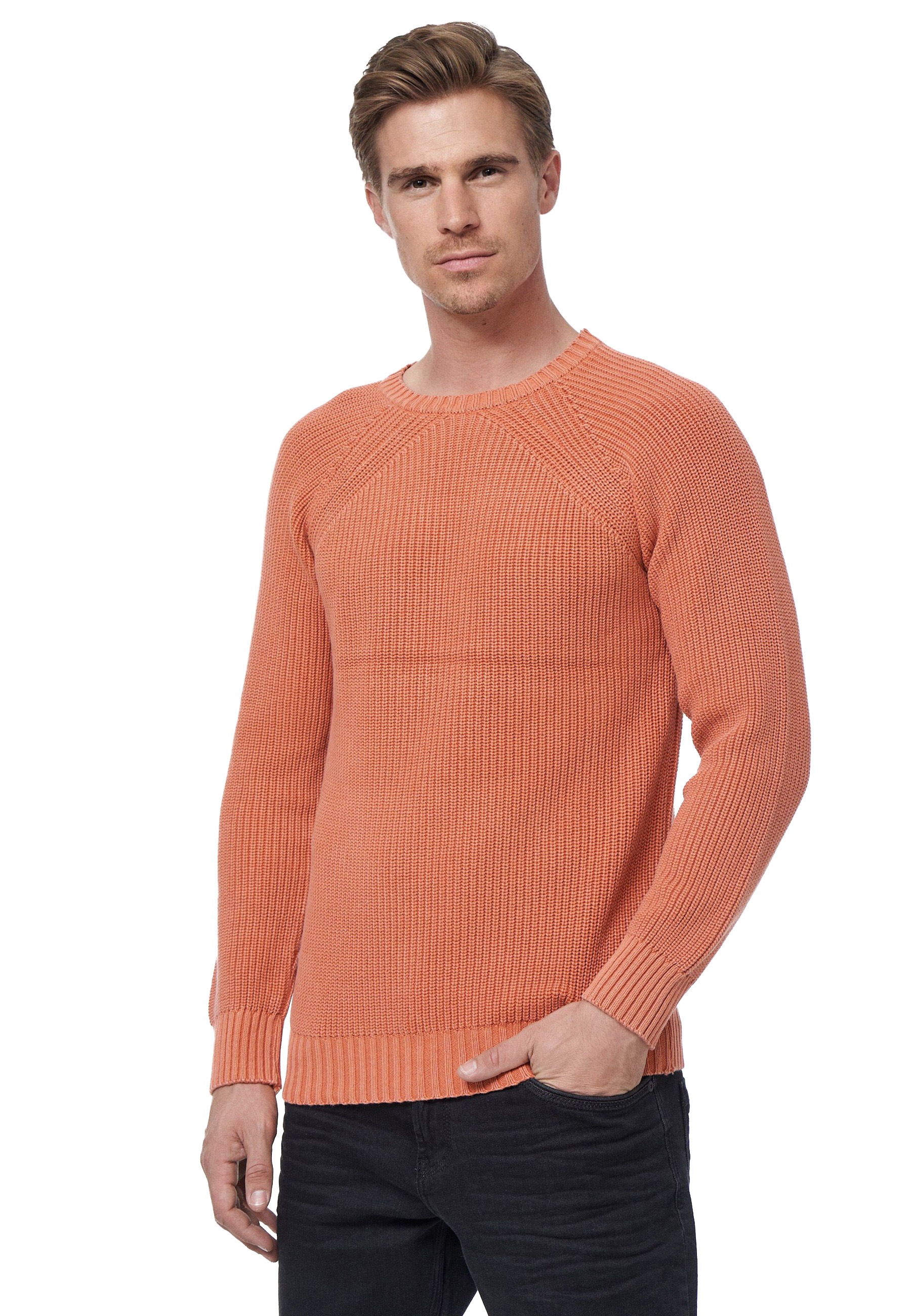Rusty Neal Strickpullover, im einfarbigen Design