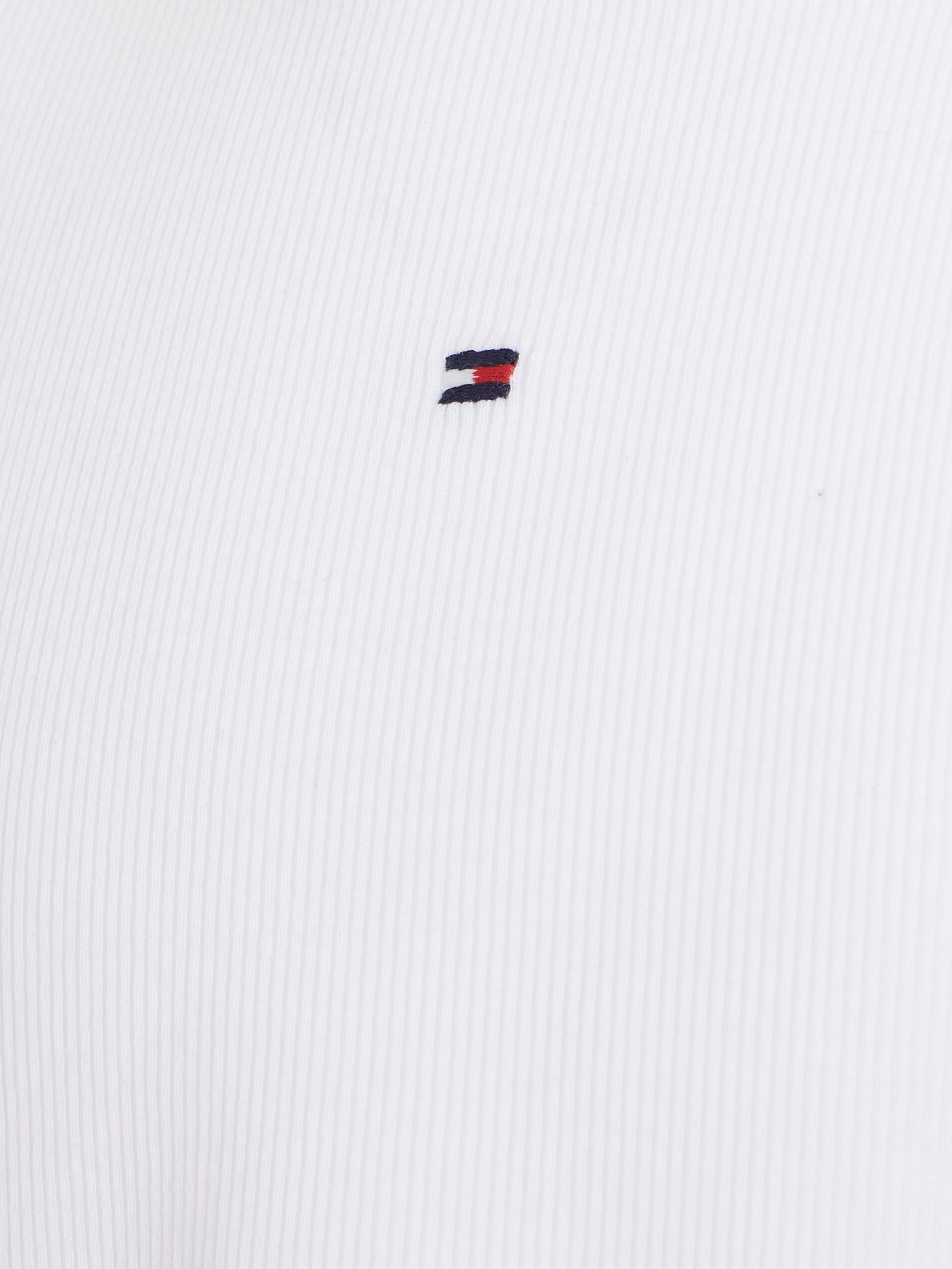 Tommy Hilfiger Langarmshirt »ESSENTIAL RIB TOP L/S« mit Babylock Saum