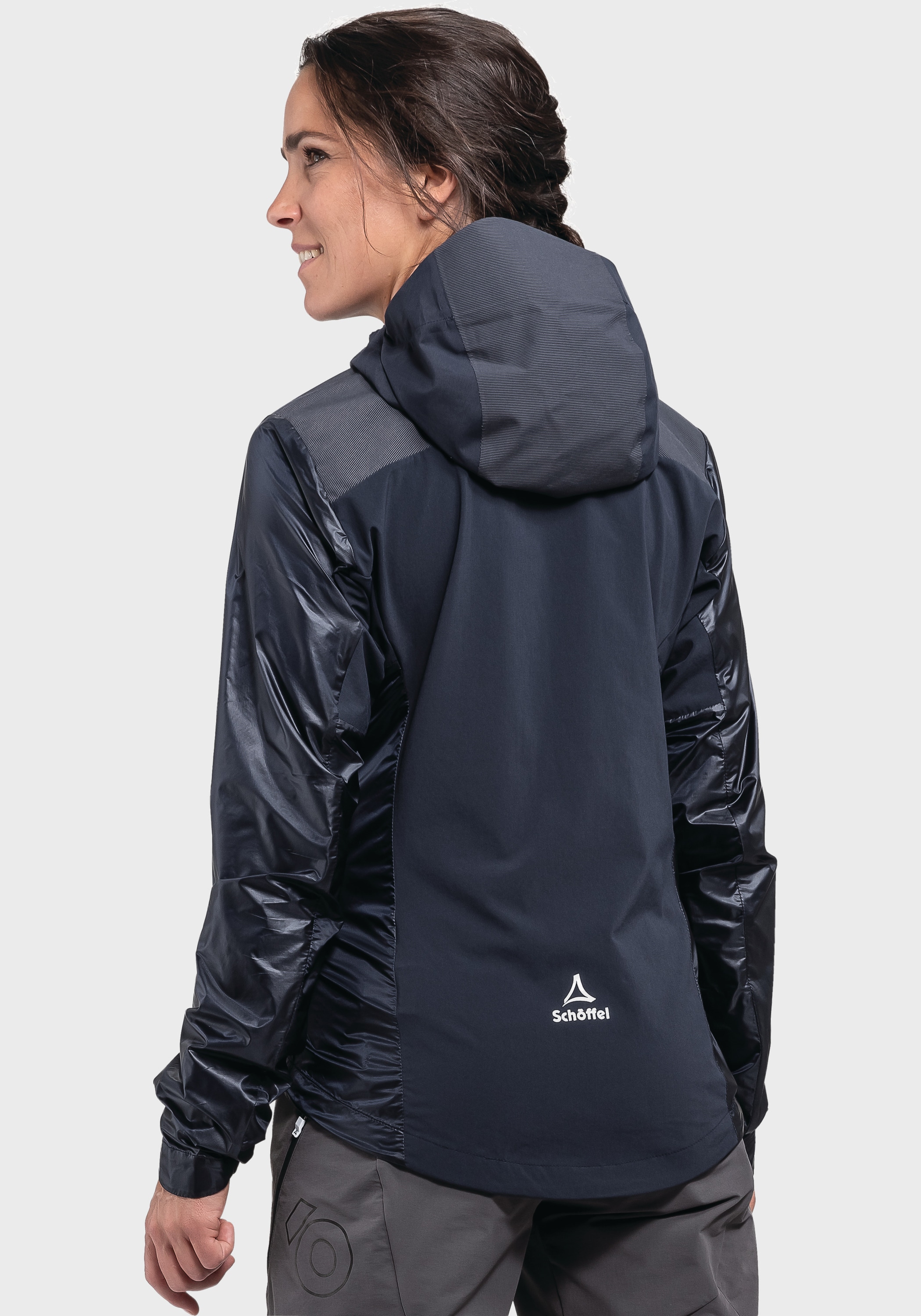 Schöffel Outdoorjacke »Hybrid Jkt Flow Trail L«, mit Kapuze