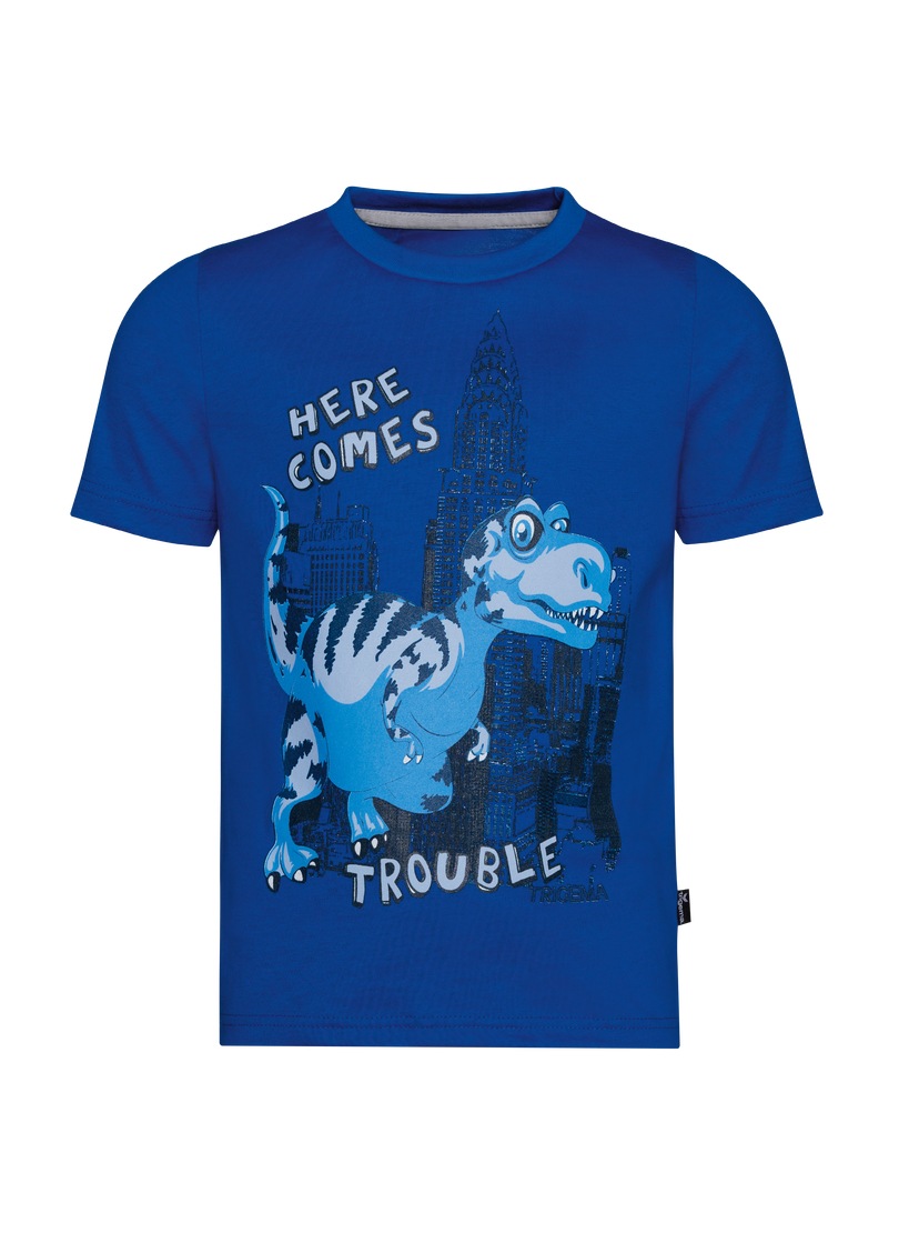 Trigema T-Shirt »TRIGEMA T-Shirt mit großem Dino-Printmotiv«, (1 tlg.)