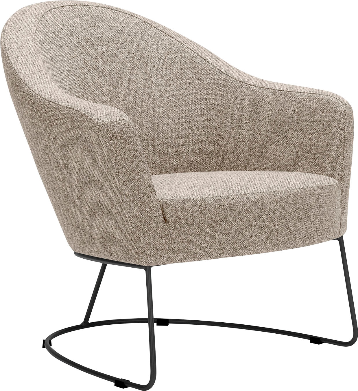 in Sitzgefühl LOVI »Grape«, luftiges BAUR grau, bestellen Metallrahmen Loungesessel Sitzfläche | für Formschaum