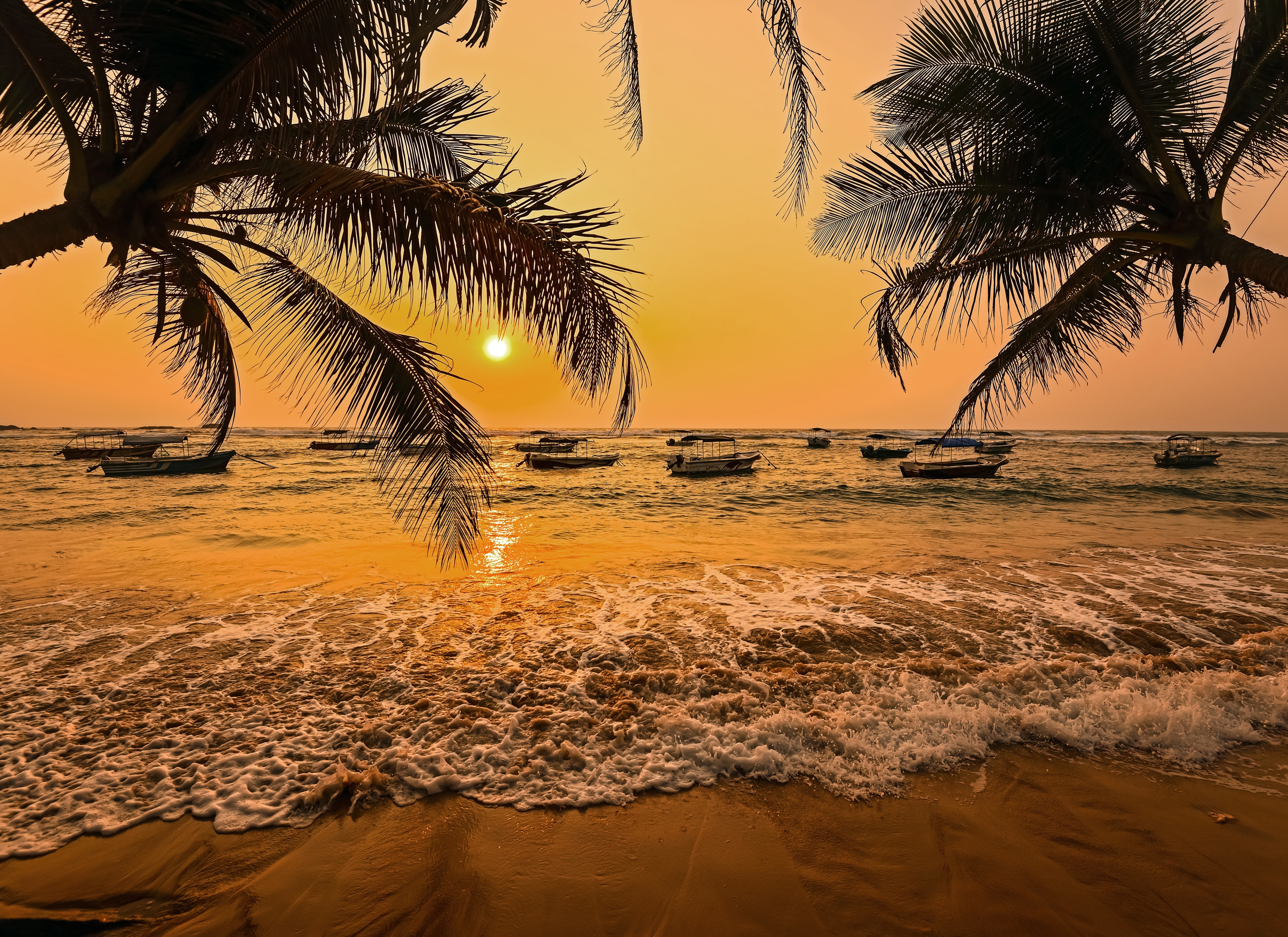 Papermoon Fototapete "Sri Lanka Palm Beach" glatt