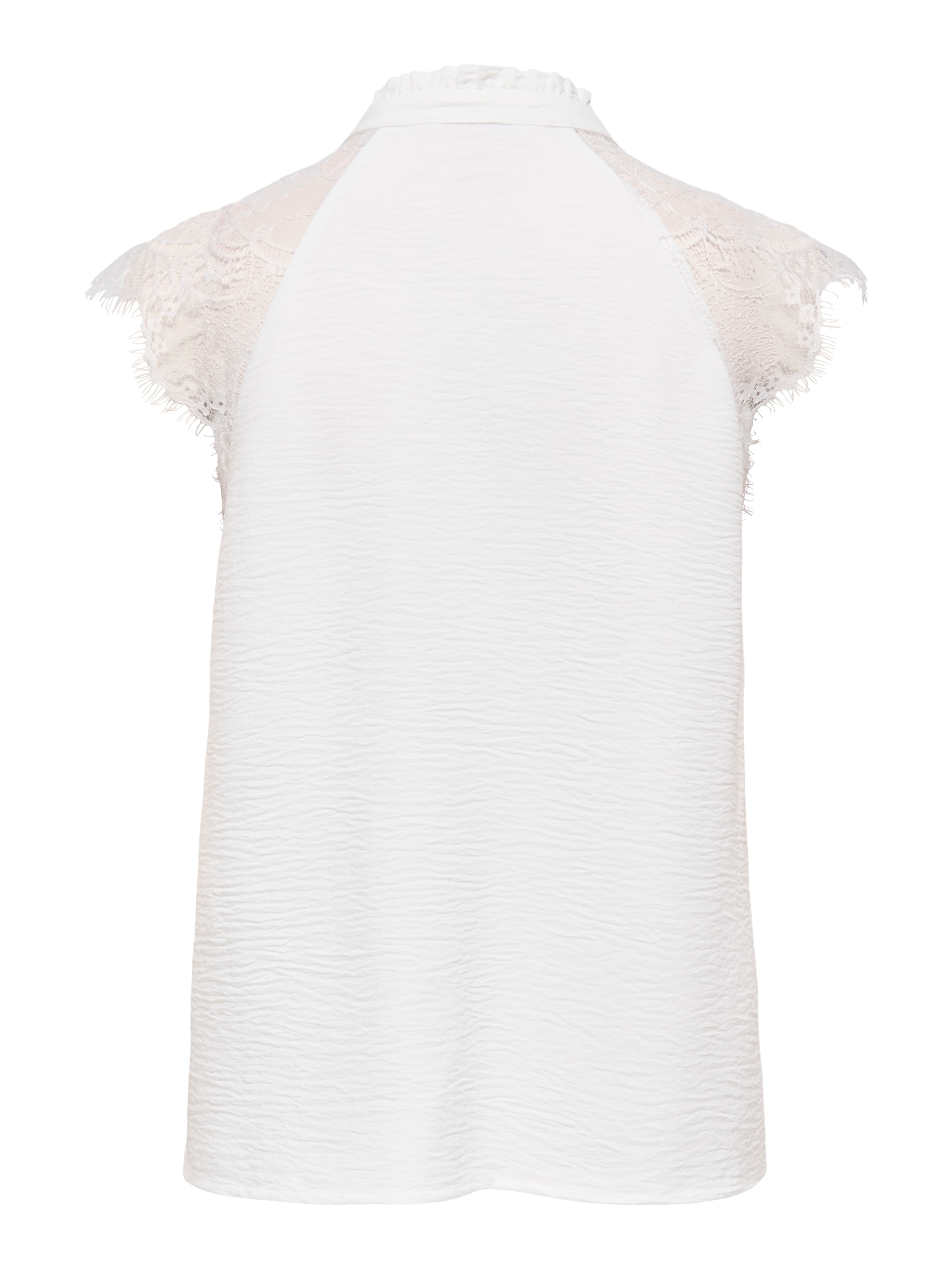 ONLY Shirttop »ONLPLOY METTE SL LACE V-NECK TOP WVN« Kunstfaser, regular fit, V-Ausschnitt