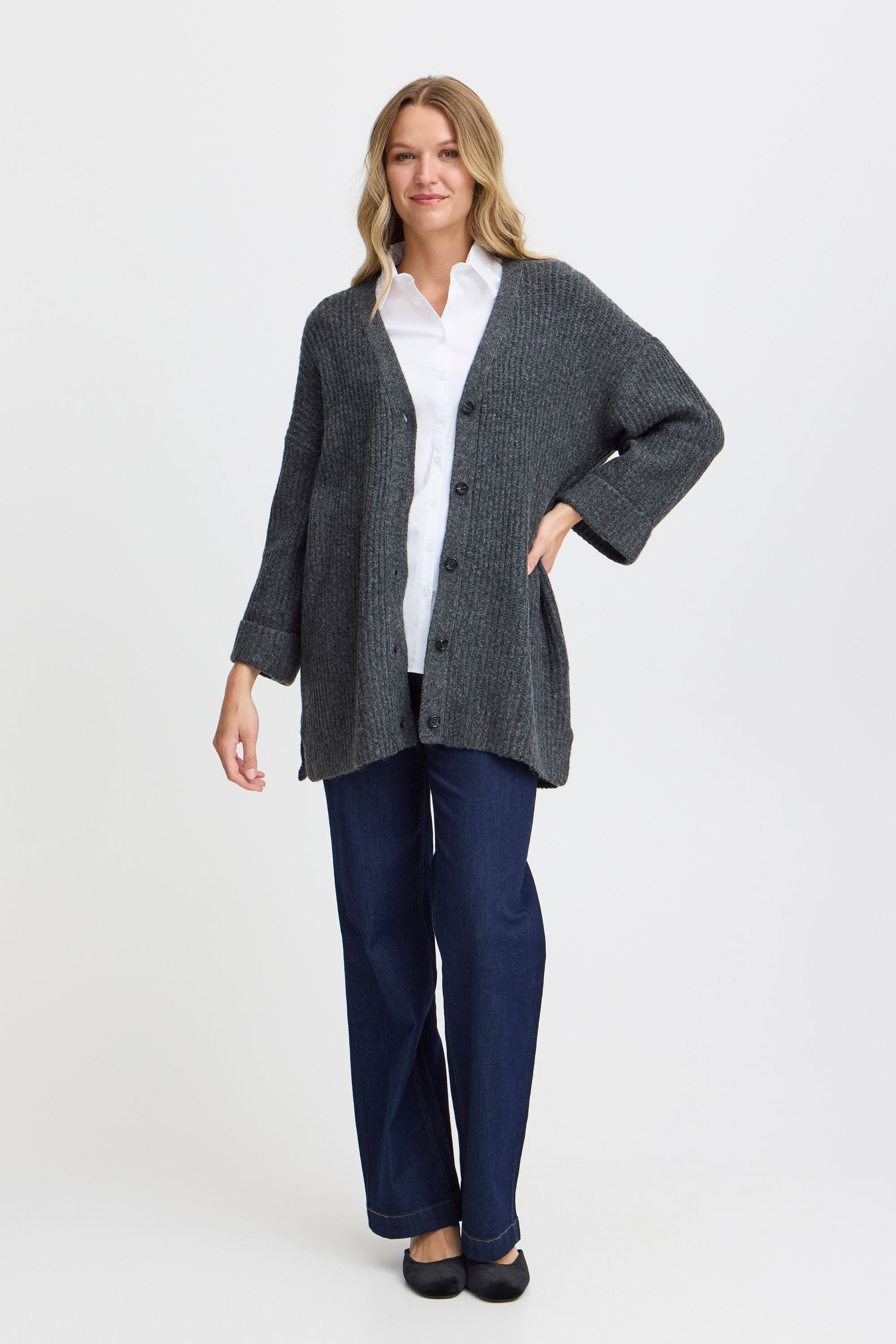fransa Strickjacke »Strickjacke FRBEVERLY CAR 3«