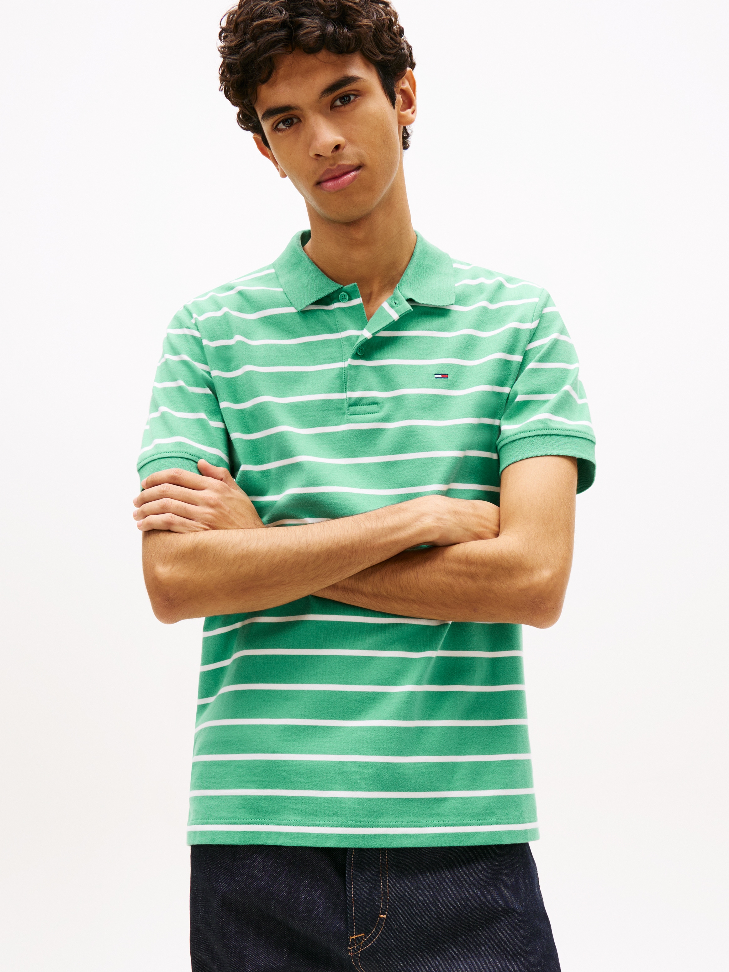 Tommy Jeans Poloshirt "TJM REGULAR STRIPE" Regular fit mit Polokragen günstig online kaufen