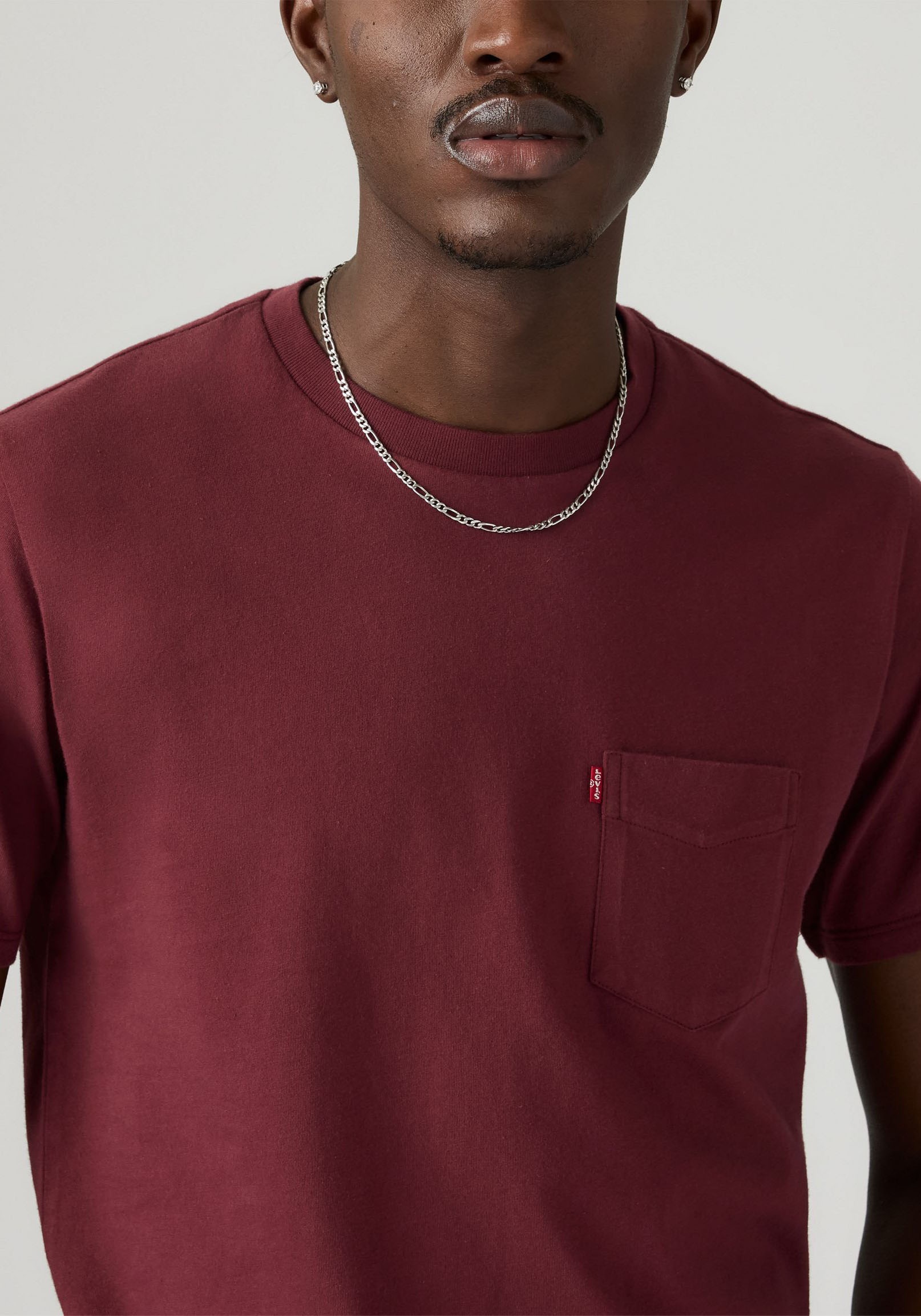 Levi's Classic Pocket Tee T-Shirt Tawny Port XL 3