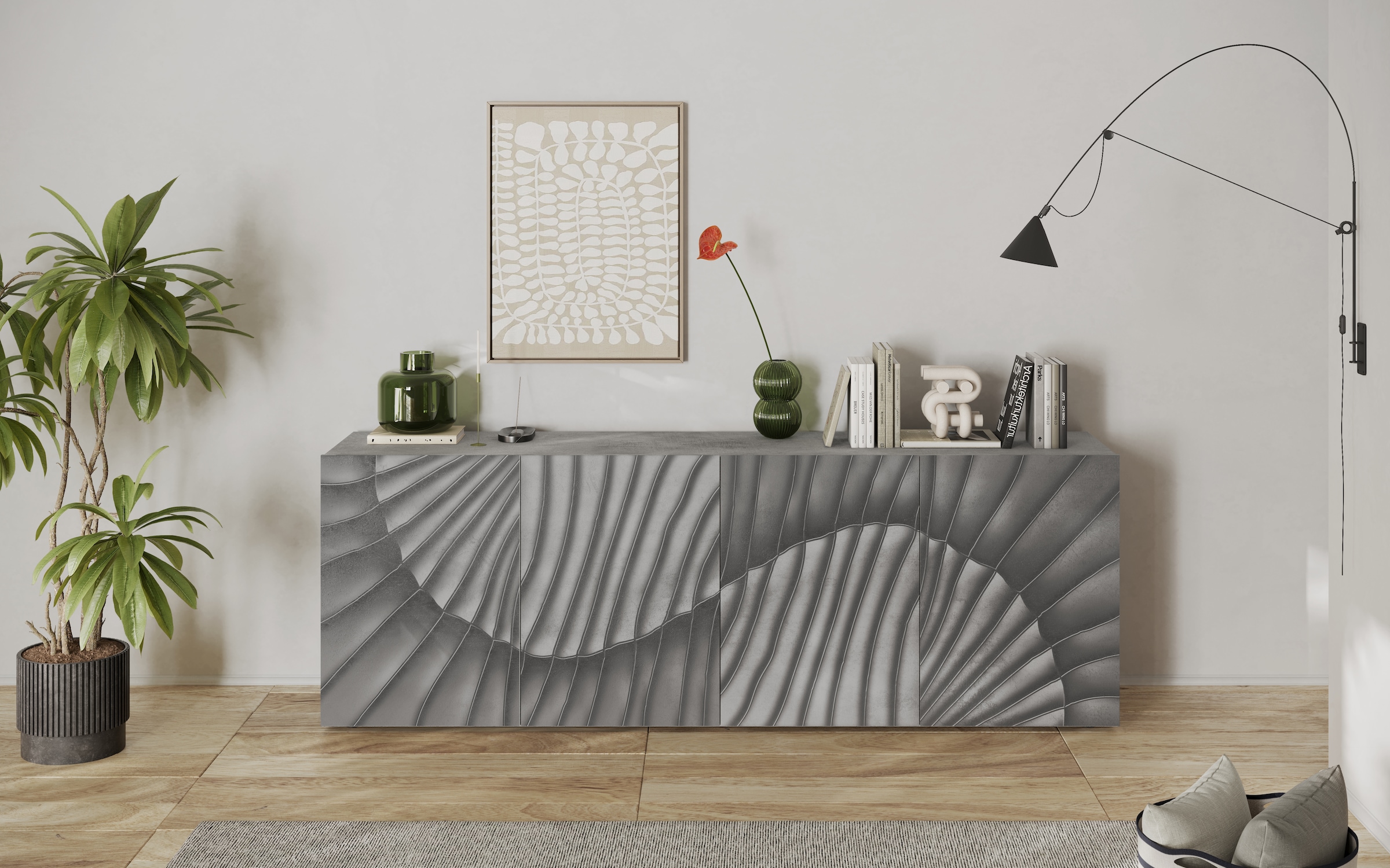 INOSIGN Sideboard "Snake, Kommode, Anrichte, Stauraummöbel Breite 241 cm, S günstig online kaufen