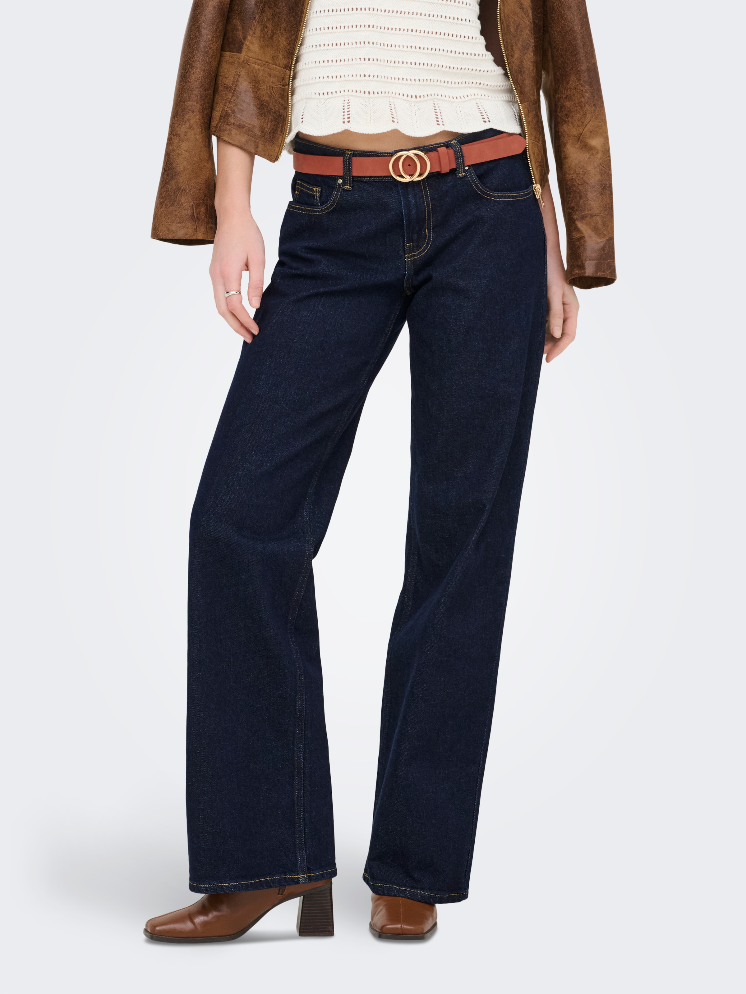 ONLY High-waist-Jeans "ONLJUICY LW WIDE LEG DNM RINSE MAE NOOS" Baumwollmis günstig online kaufen