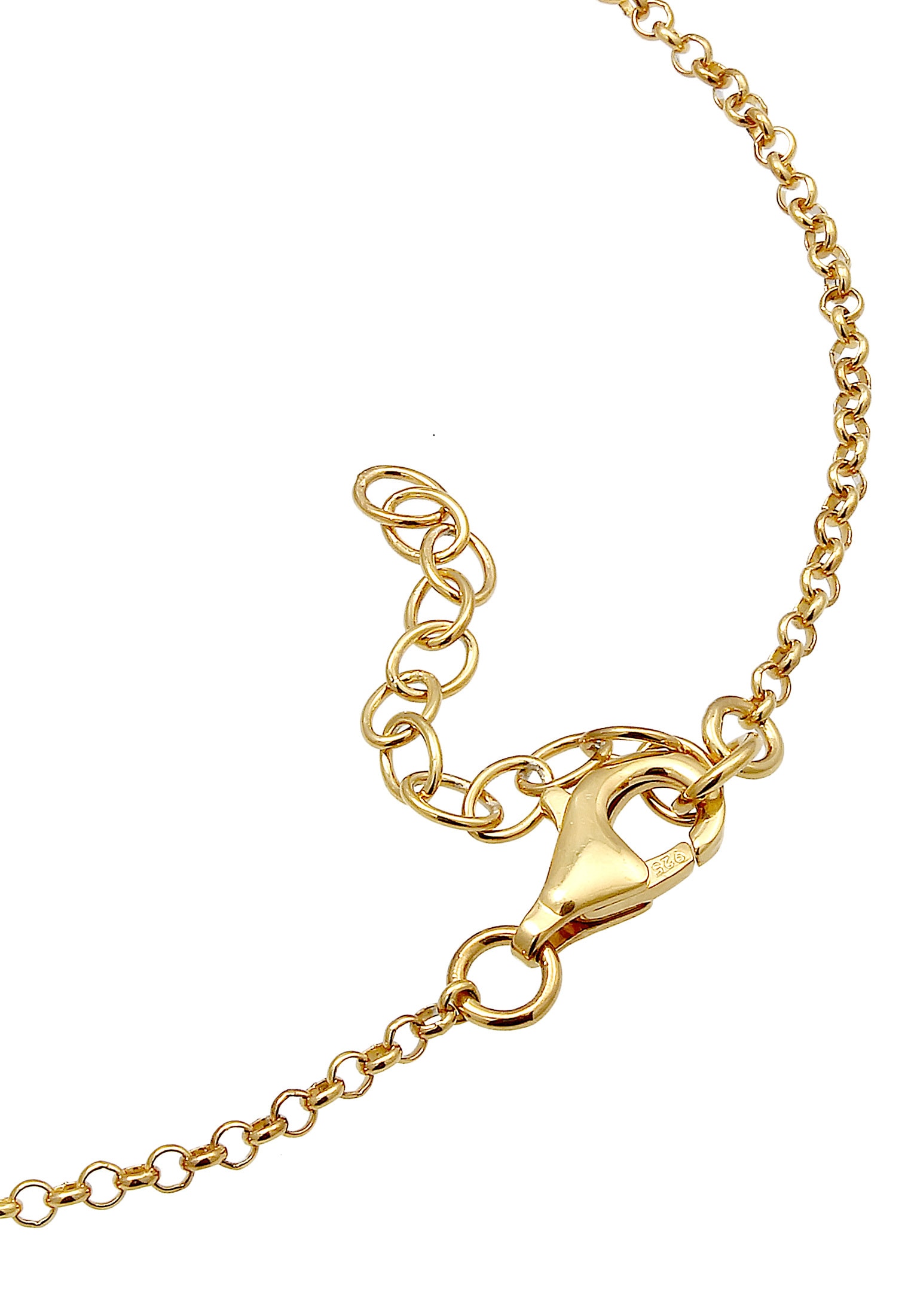 Elli Armband »Elli Armband Labradorit Edelstein Kugeln 925 Silber vergoldet«