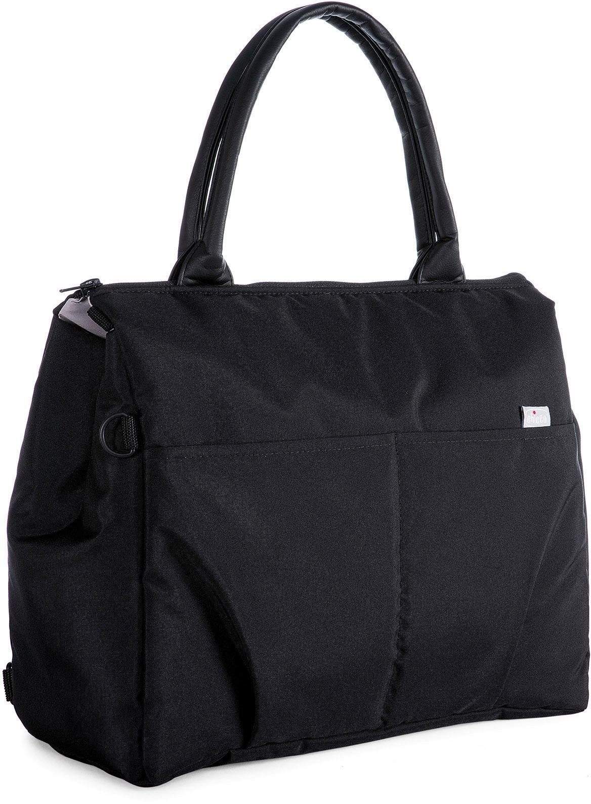 Chicco Wickeltasche »Organizer Bag, Pure Black«, mit Rucksackfunktion und Wickelunterlage