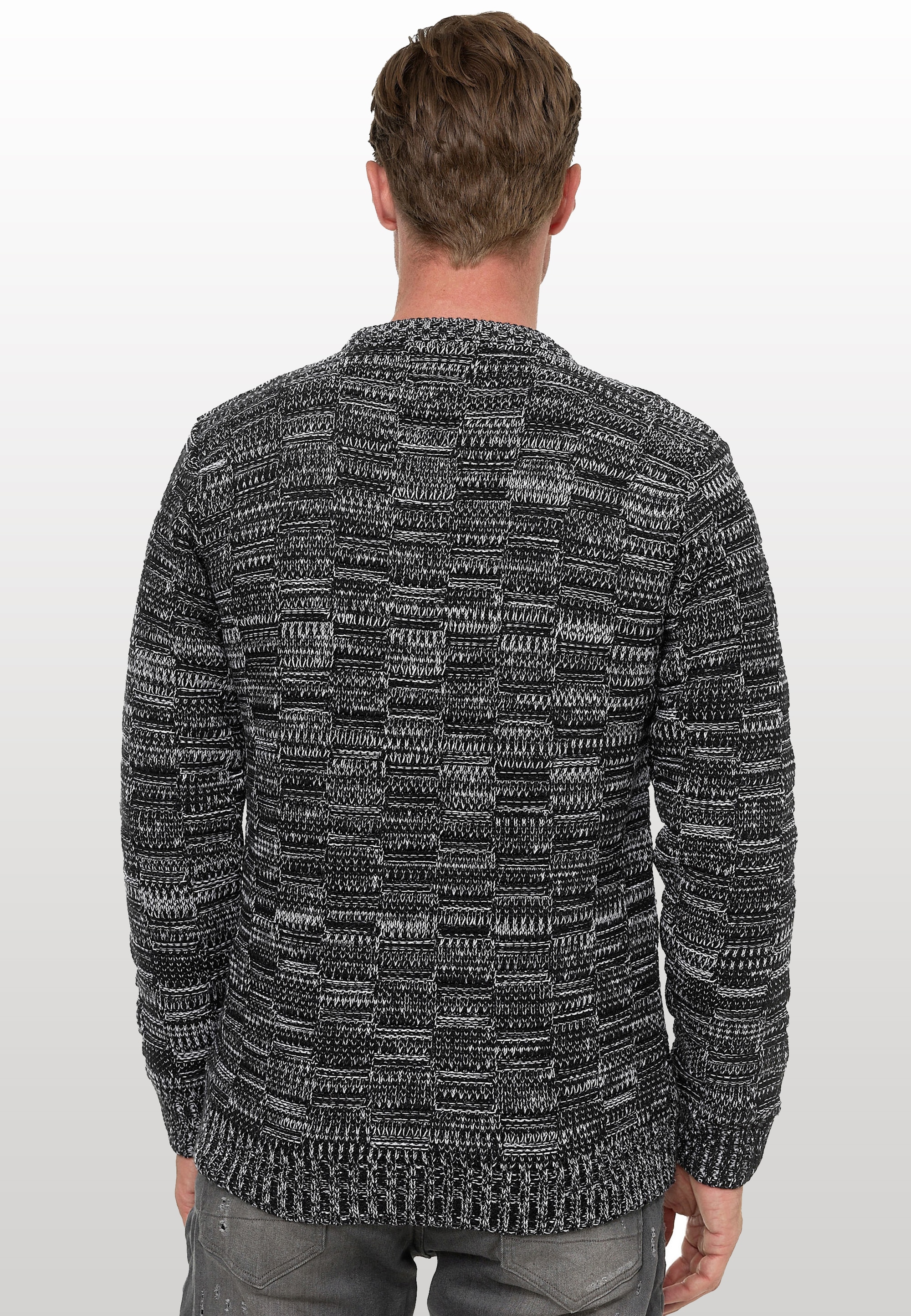 Rusty Neal Strickpullover mit dezenter Musterung und Strick-Design