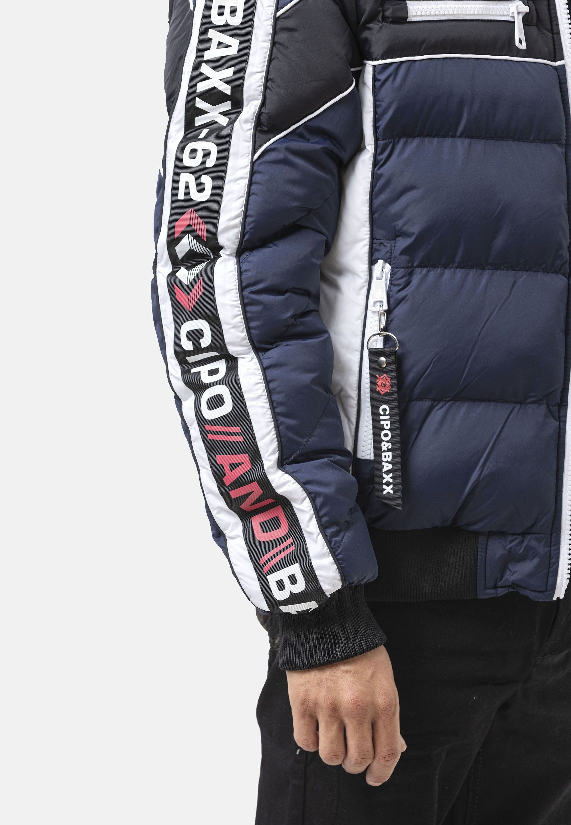 Cipo & Baxx Winterjacke »CM226« mit Kapuze funktional, stylisch & wetterfest
