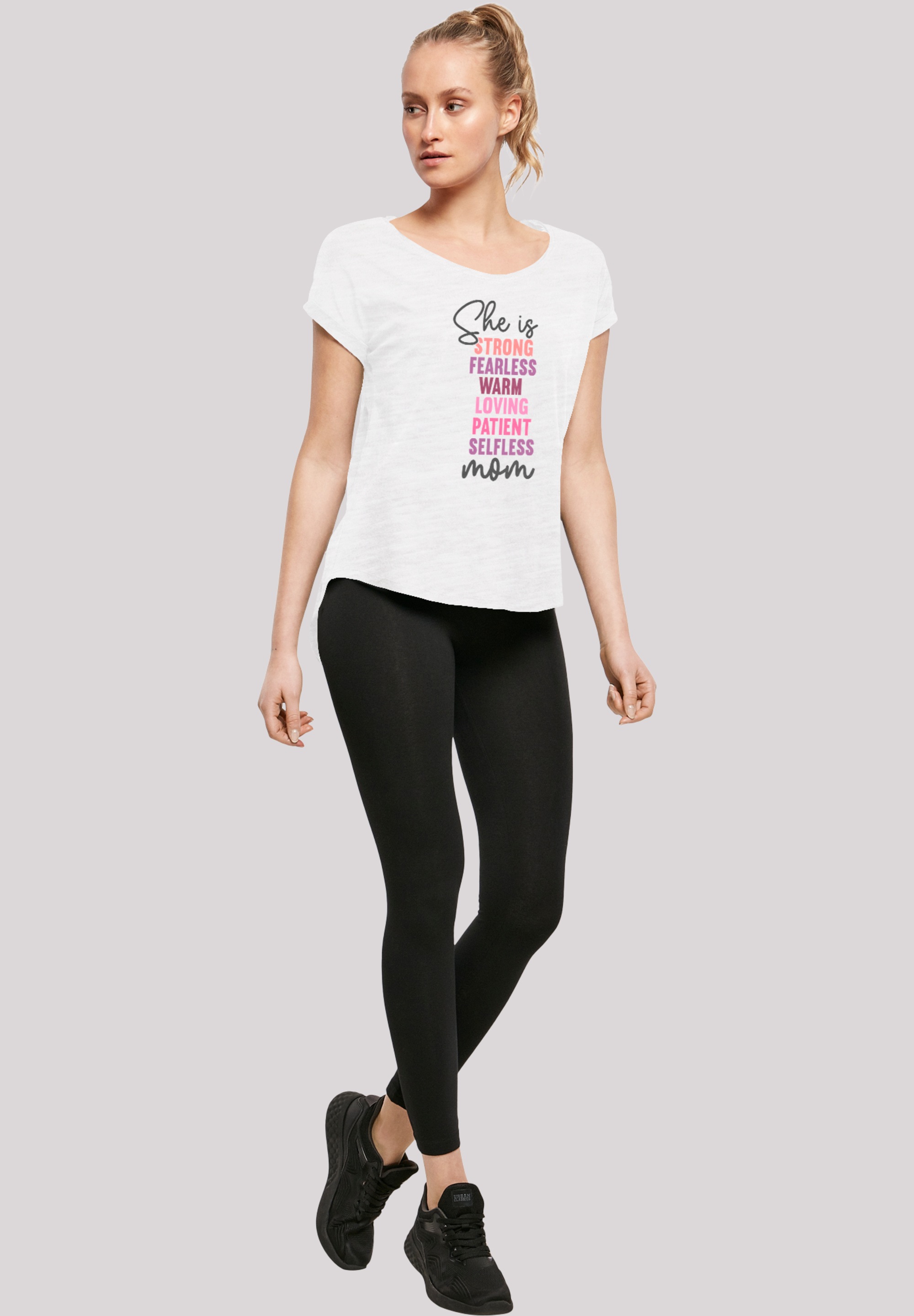 F4NT4STIC T-Shirt »Mothers Day Strong & Fearless Mom Inspirational Quote«, Premium Qualität