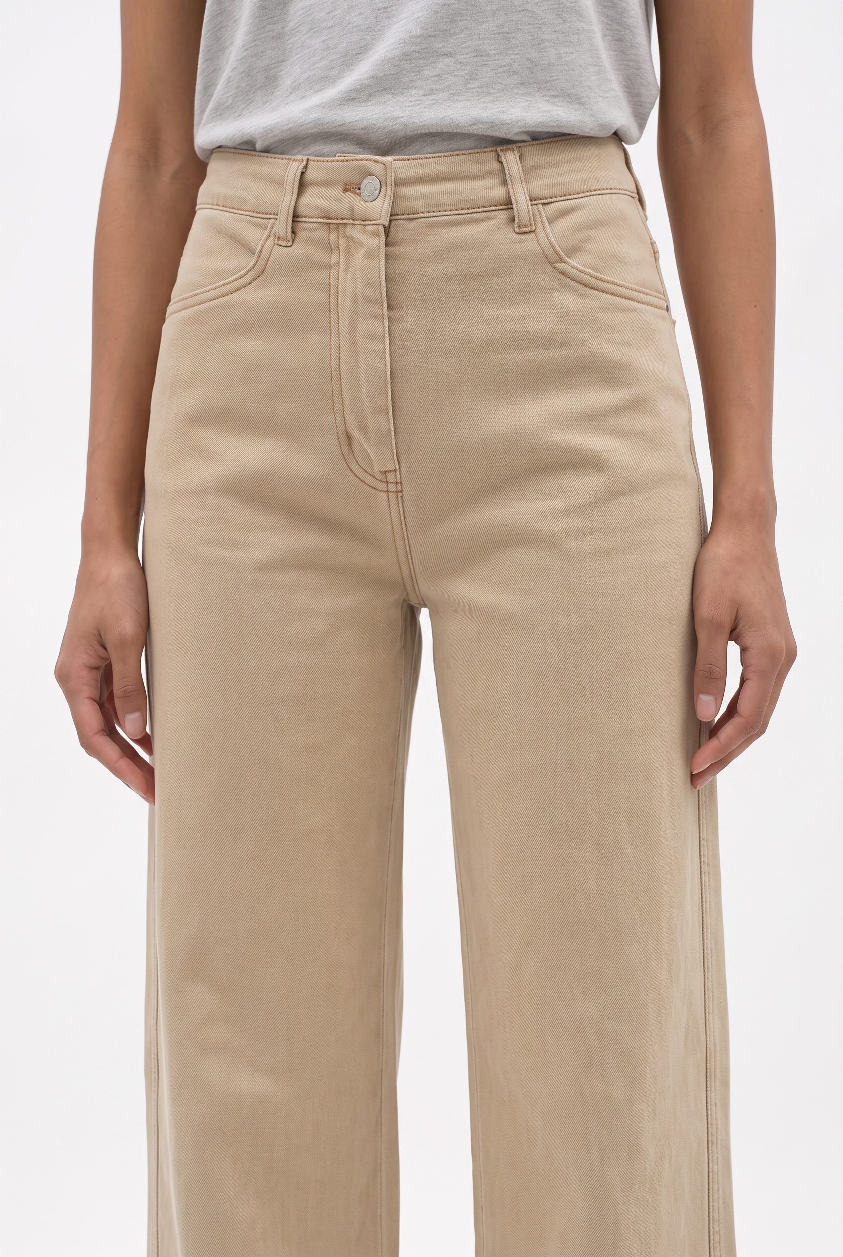 BOSS ORANGE Webhose »TMarlina Premium Damenmode«  mit weitem Bein, 4-Pocket-Design