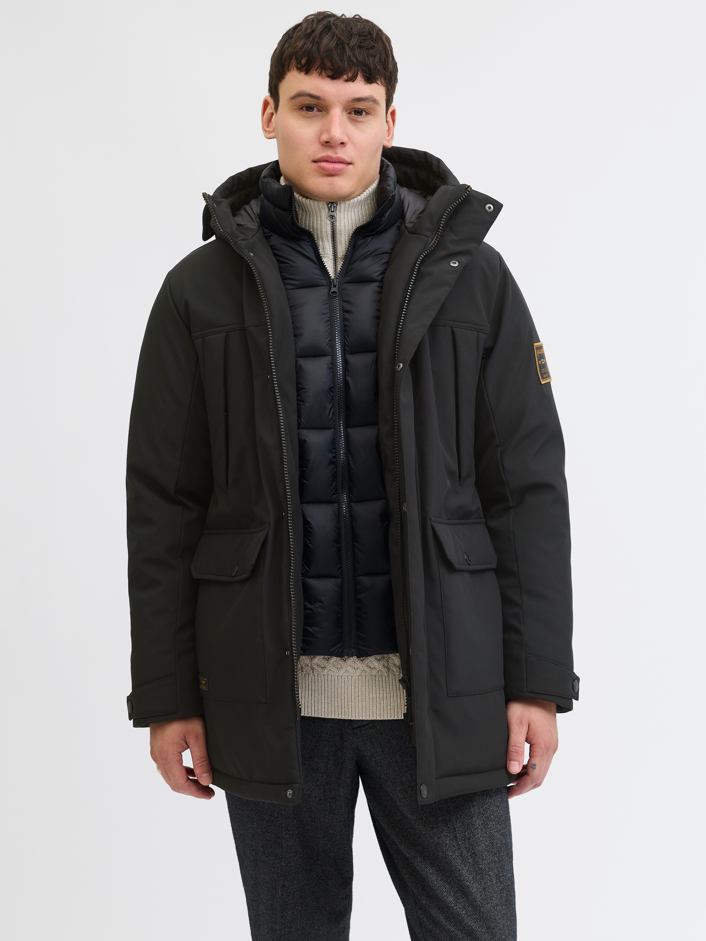 Jack & Jones Parka "JJFINN SOFTSHELL PARKA" mit Kapuze günstig online kaufen