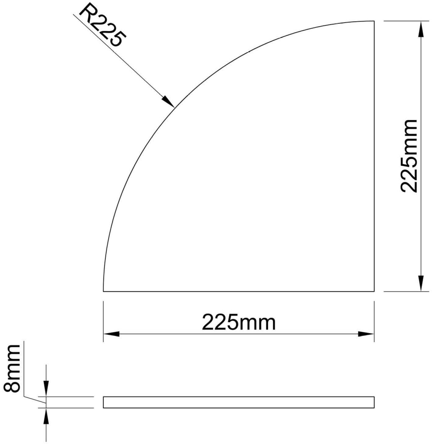 welltime Eckregal »Duschglasregal«, (2 St.), Glasstärke 8mm, Einscheibensicherheitsglas, Klarglasoptik