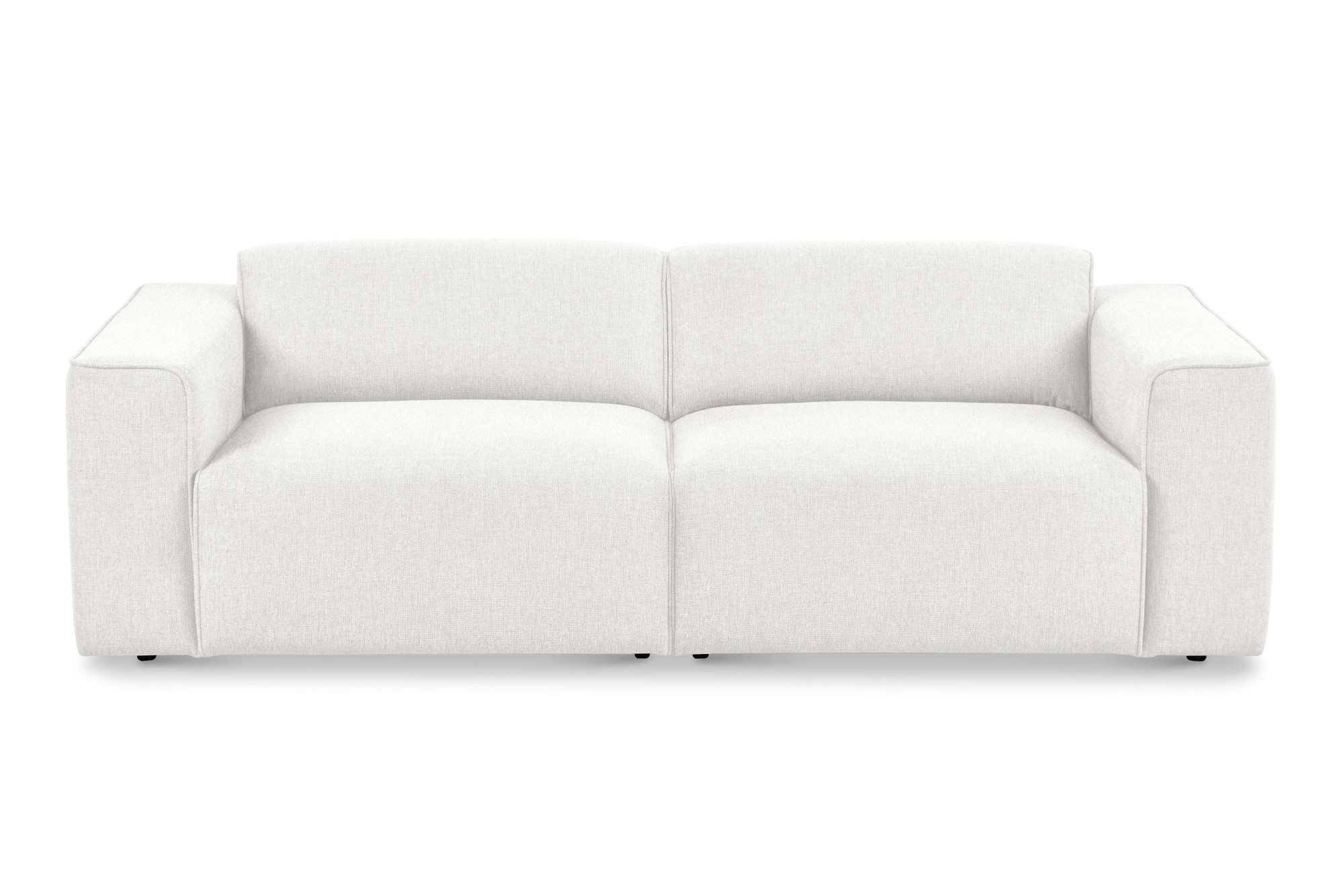 andas 3-Sitzer »Noord mit Kedernaht, Breite 232 cm«, Cord, Struktur, Webstoff, mit Wellenunterfederung, Massivholzrahmen