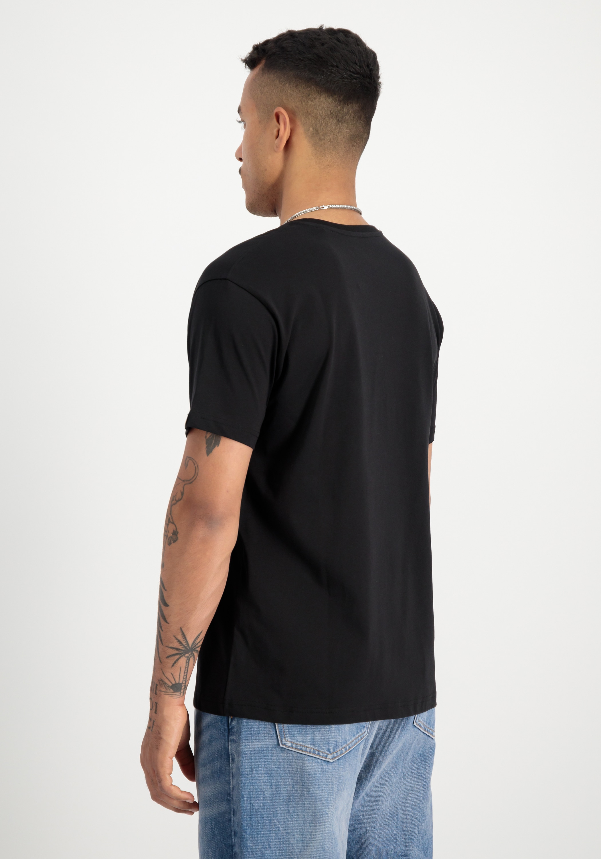Alpha Industries T-Shirt »Alpha Industries Men - T-Shirts Basic Mid Logo TPU T-Shirt«