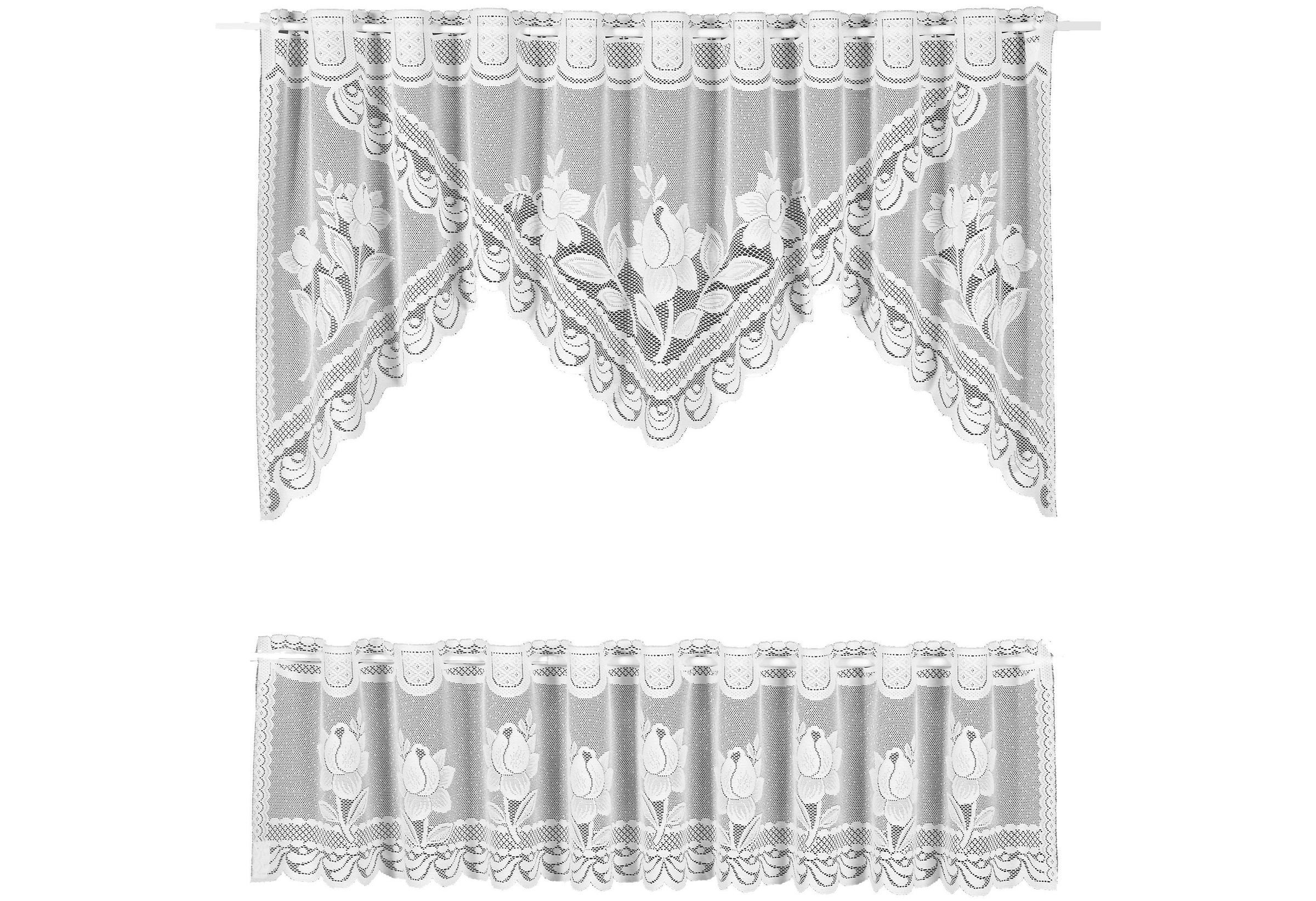 Weckbrodt Scheibengardine "Darmstadt" Stangendurchzug 2 Stk. tlg. Bistro, J günstig online kaufen