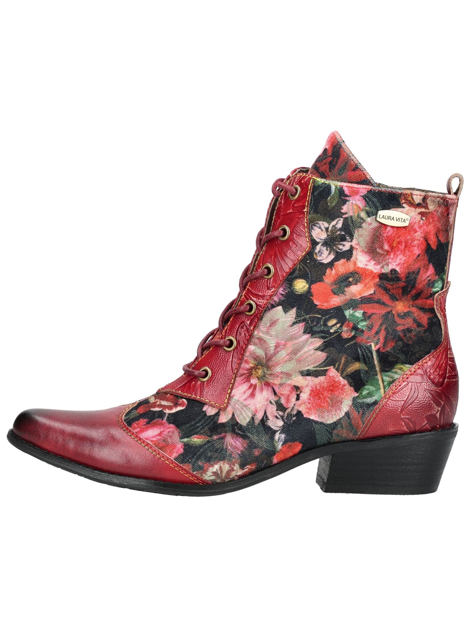 LAURA VITA Schnürstiefelette »LAURA VITA Stiefelette Leder/Textil«