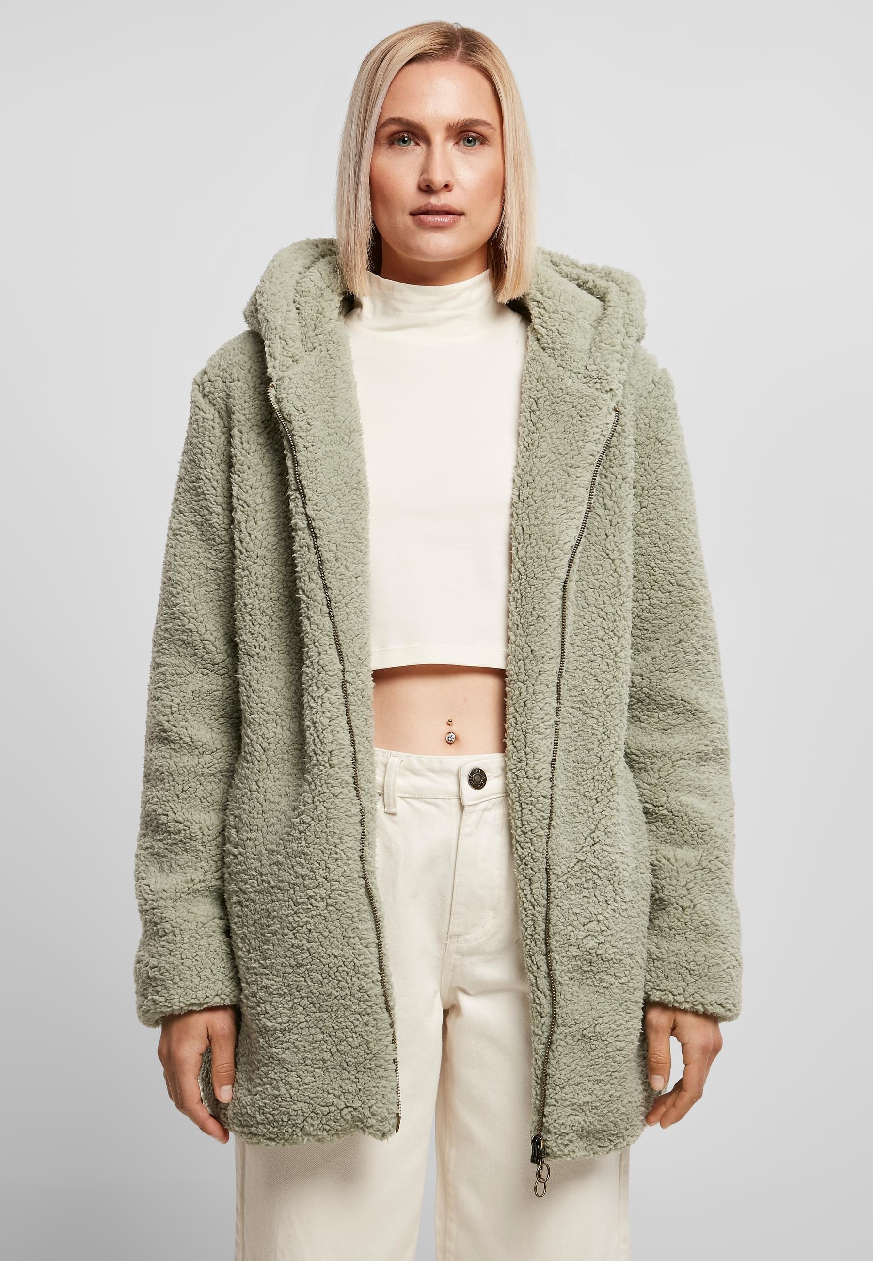 URBAN CLASSICS Allwetterjacke »Urban Classics Damen Ladies Sherpa Jacket«, (1 St.), mit Kapuze
