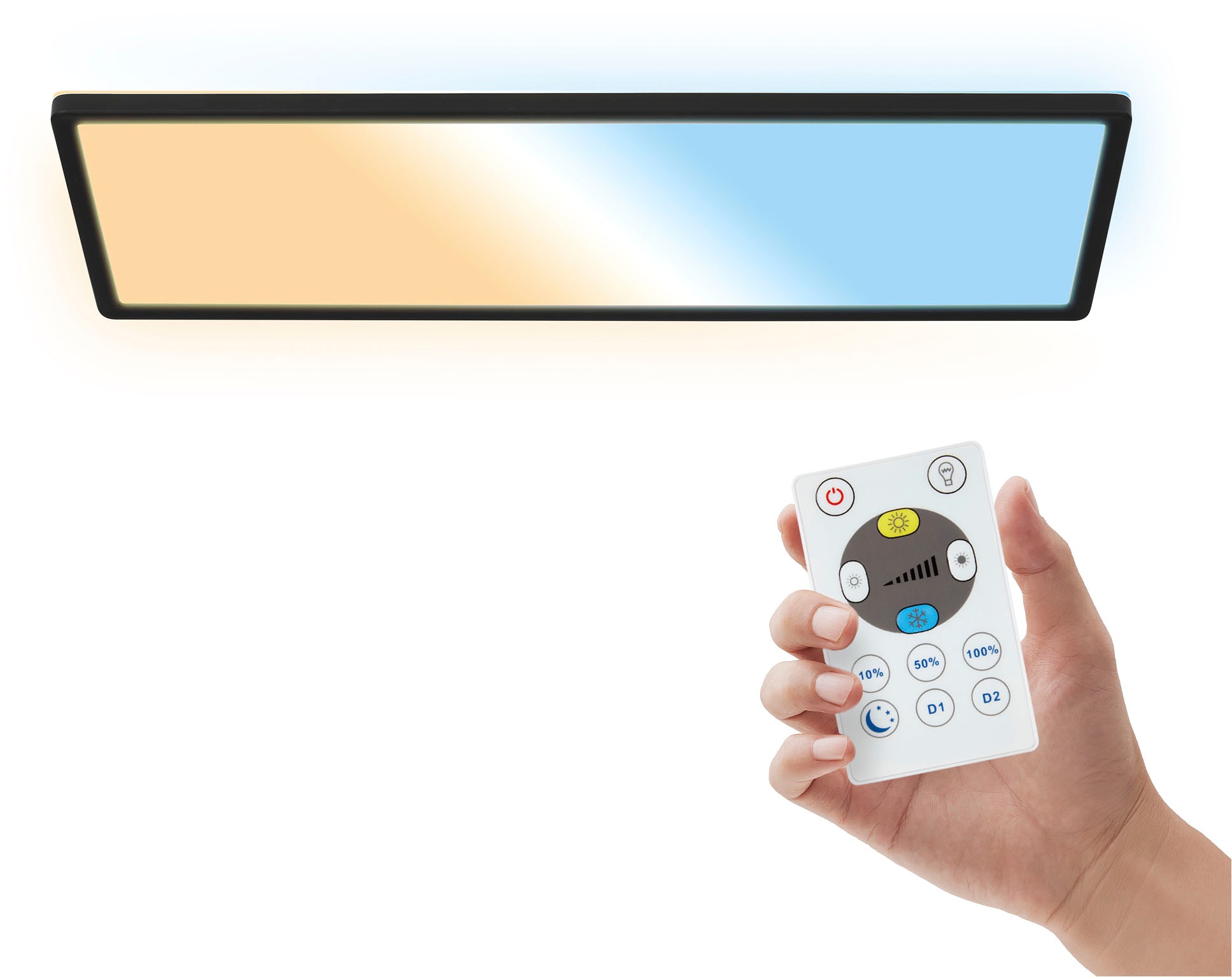 B.K.Licht LED Panel »SHALLOW« LED-Board 1 Stk. Neutralweiß 58x20x3 cm, Badlampe, Badezimmer, Küche, Wohnzimmer