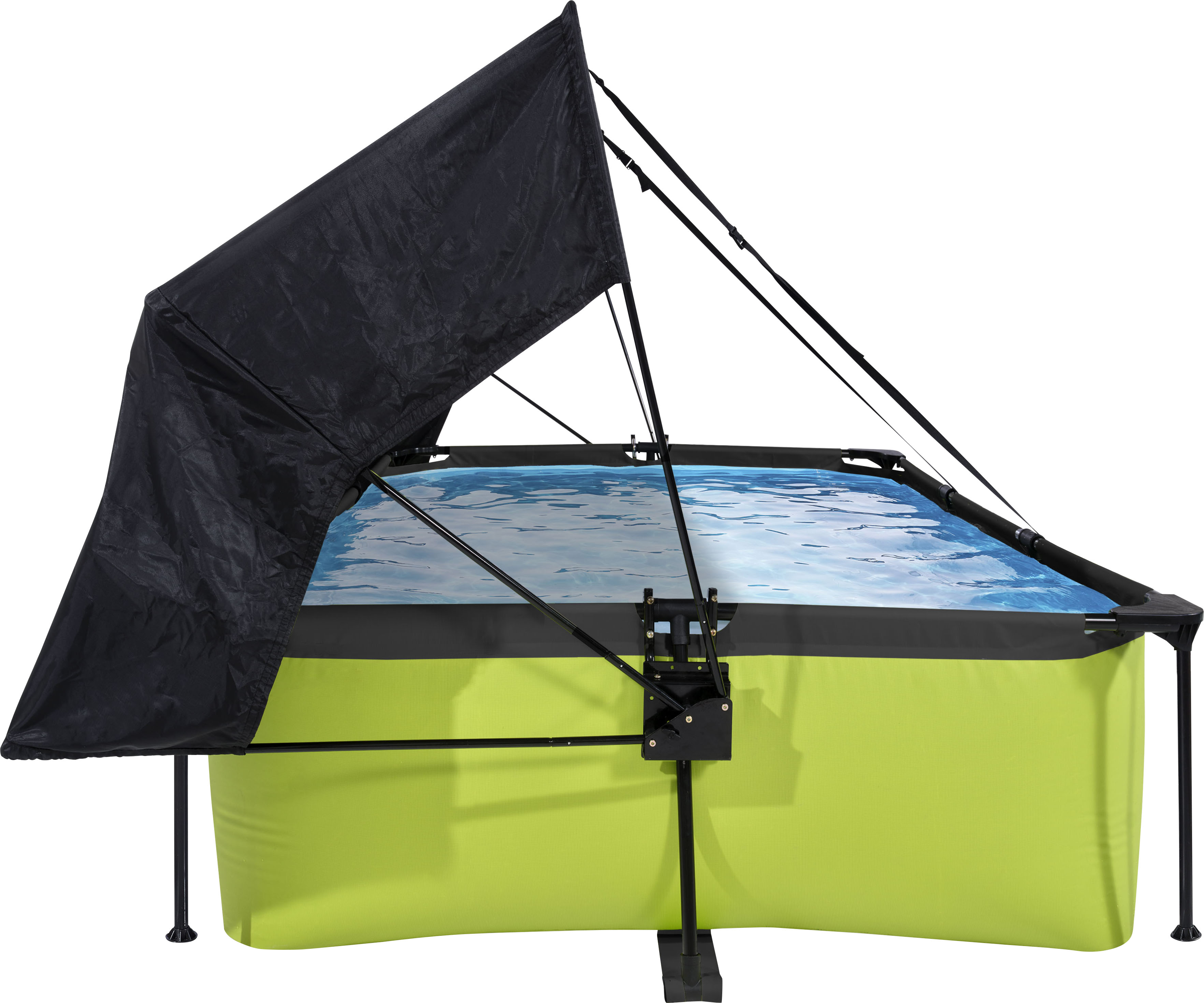 Thumbnail - EXIT Framepool BxLxH: 150x220x65 cm, mit Filterpumpe und Sonnensegel