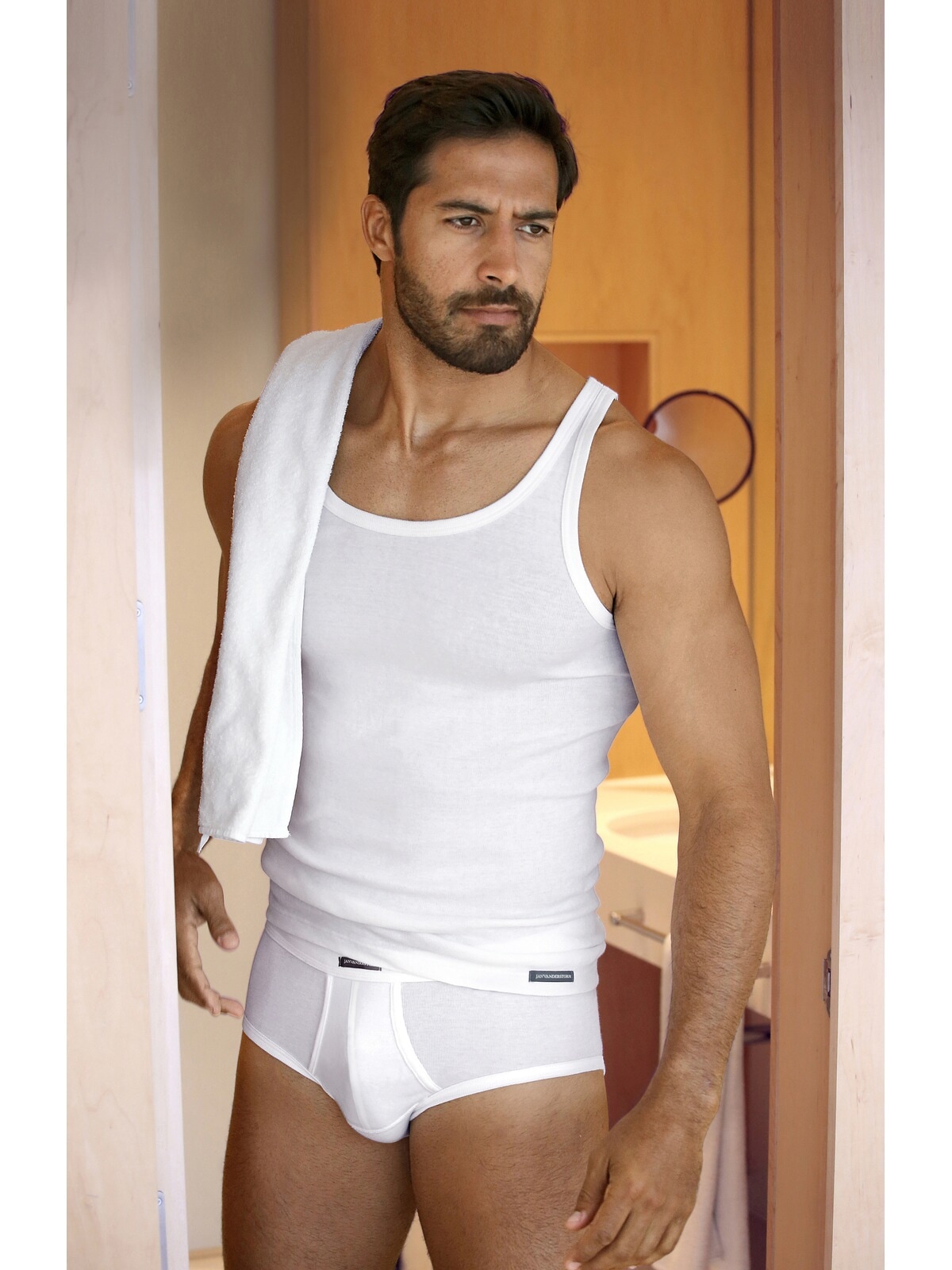 Jan Vanderstorm Unterhemd »2er Pack Unterhemd SOINI«, (2 St.), Aus reiner Baumwolle